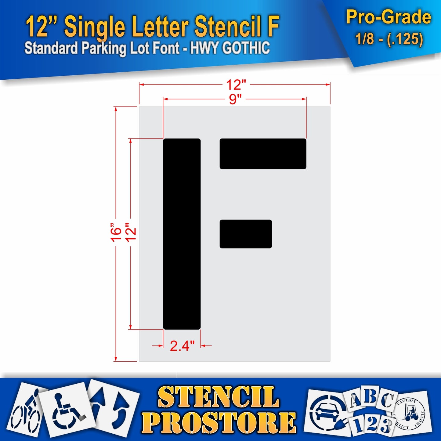12" Alphabet Kit Stencil