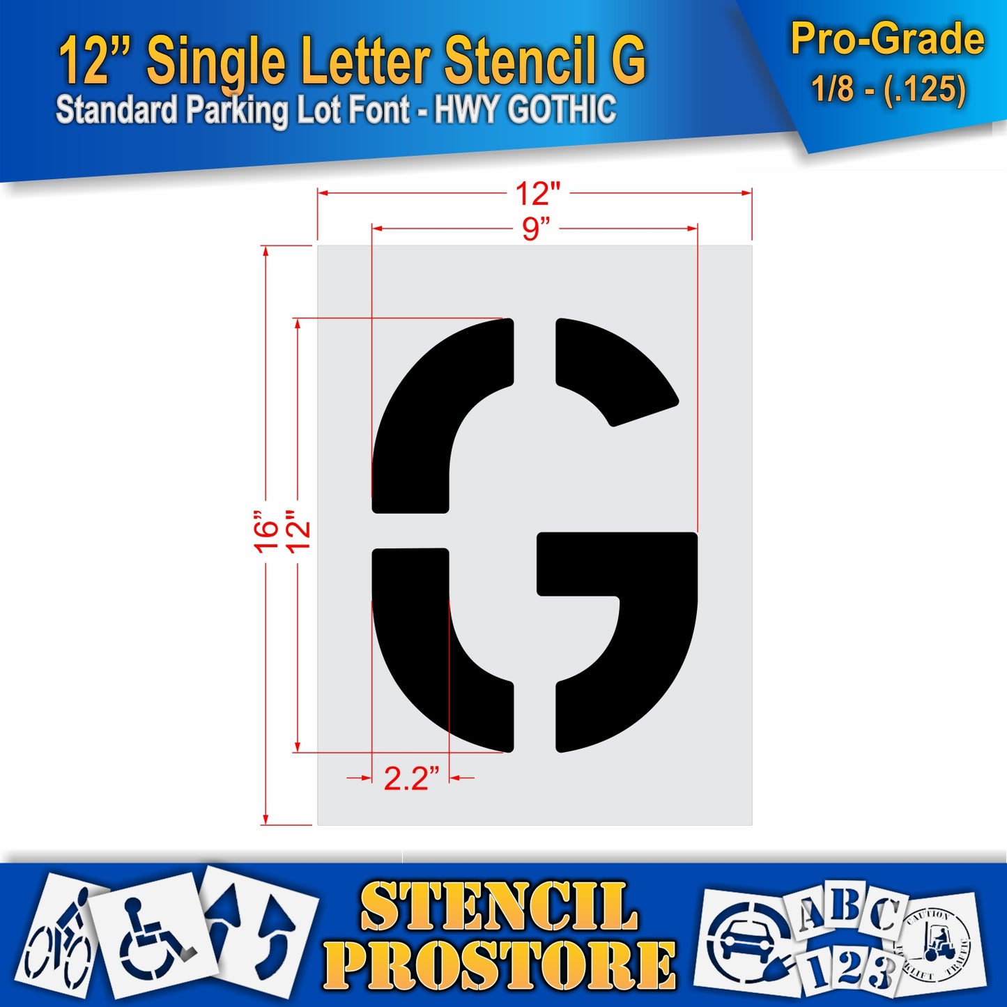 12" Alphabet Kit Stencil