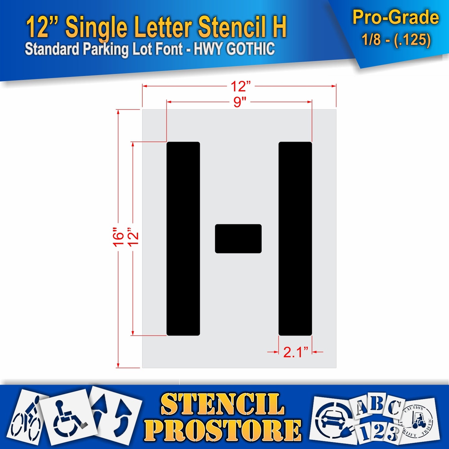 12" Alphabet Kit Stencil