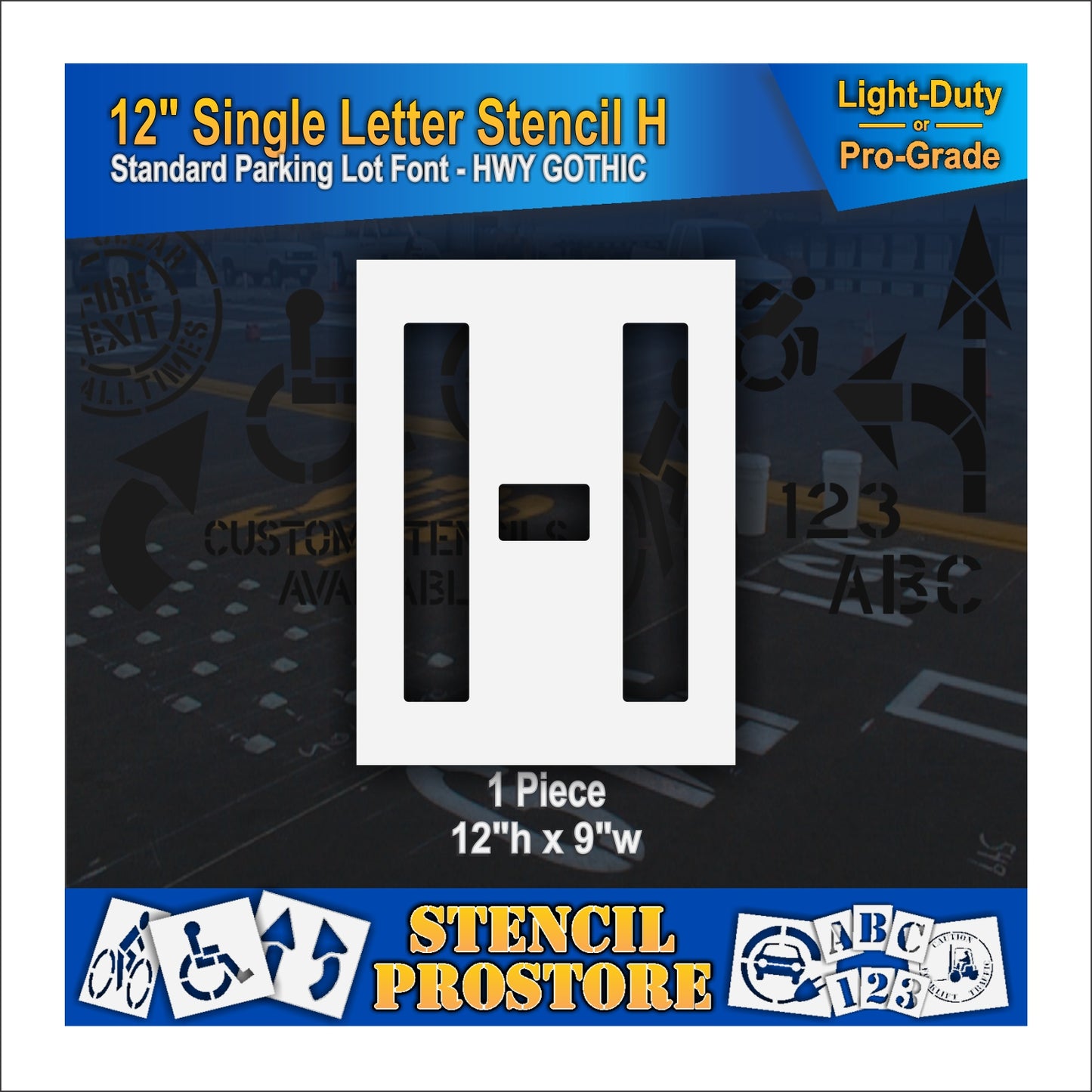12" Alphabet Kit Stencil