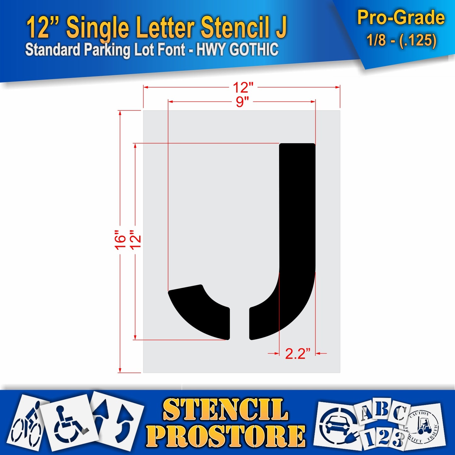 12" Alphabet Kit Stencil