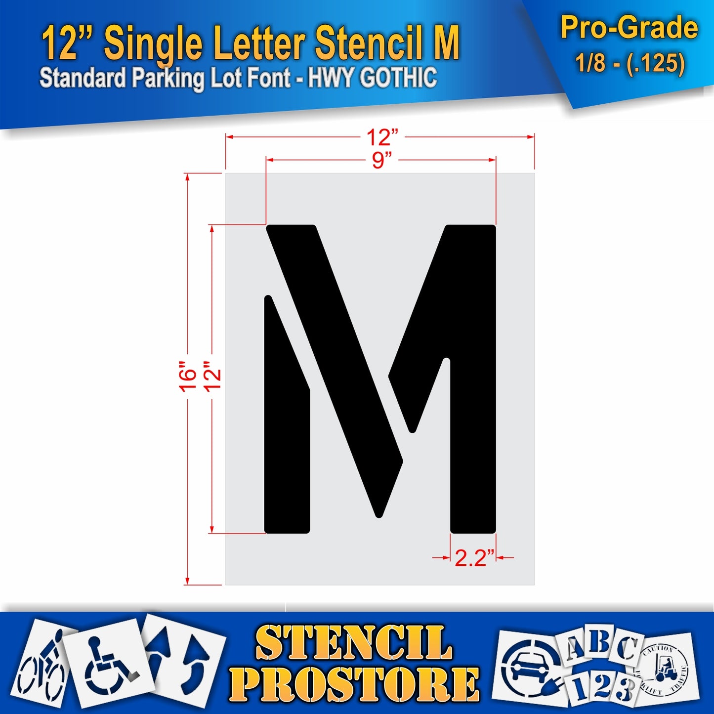 12" Alphabet Kit Stencil