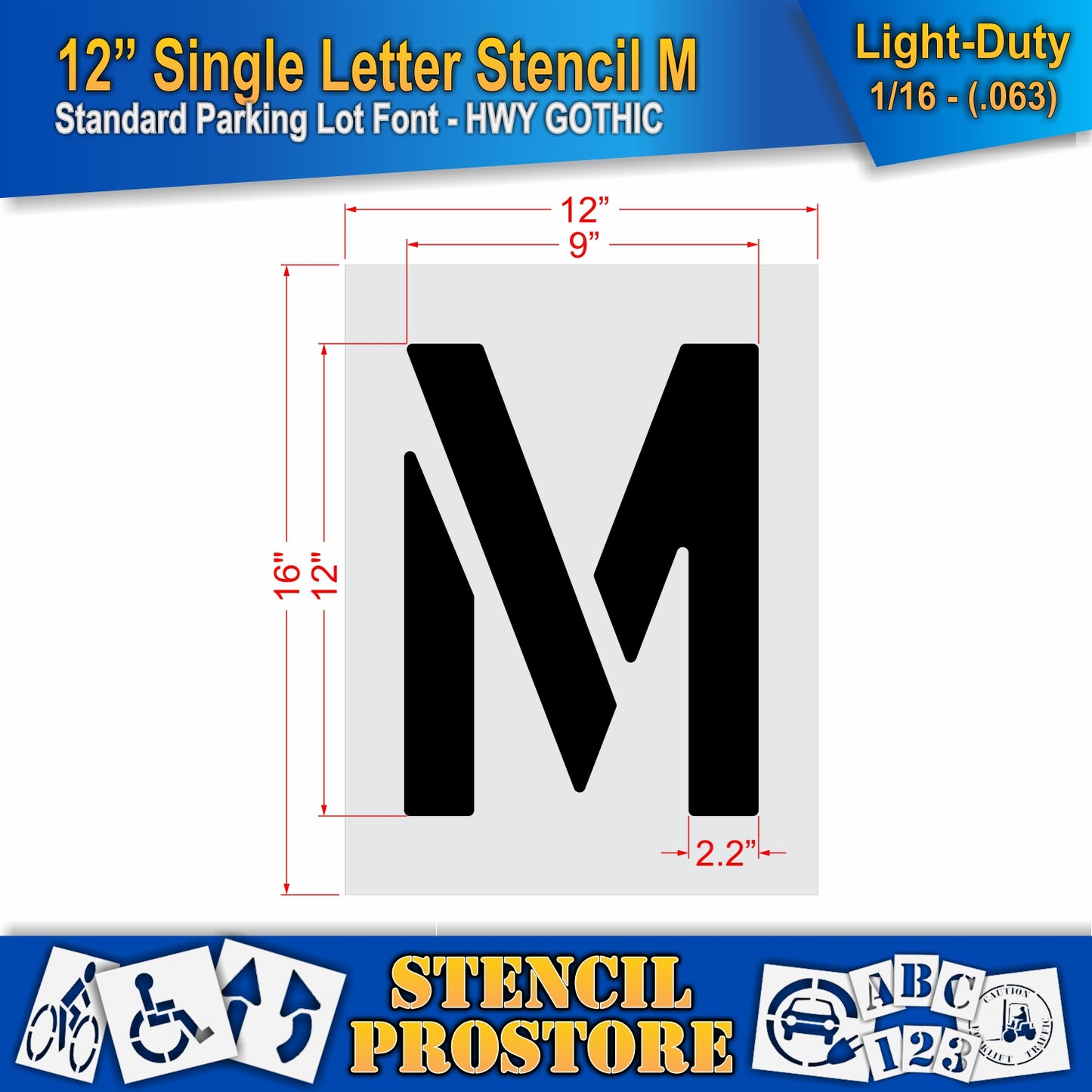 12" Alphabet Kit Stencil