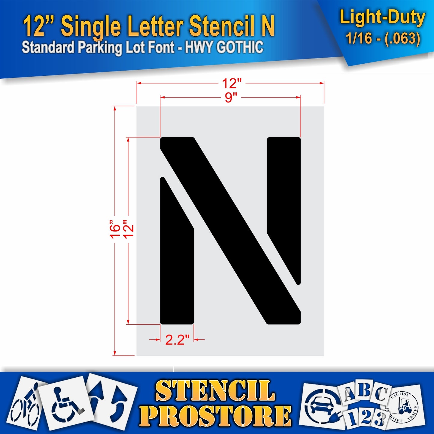 12" Alphabet Kit Stencil