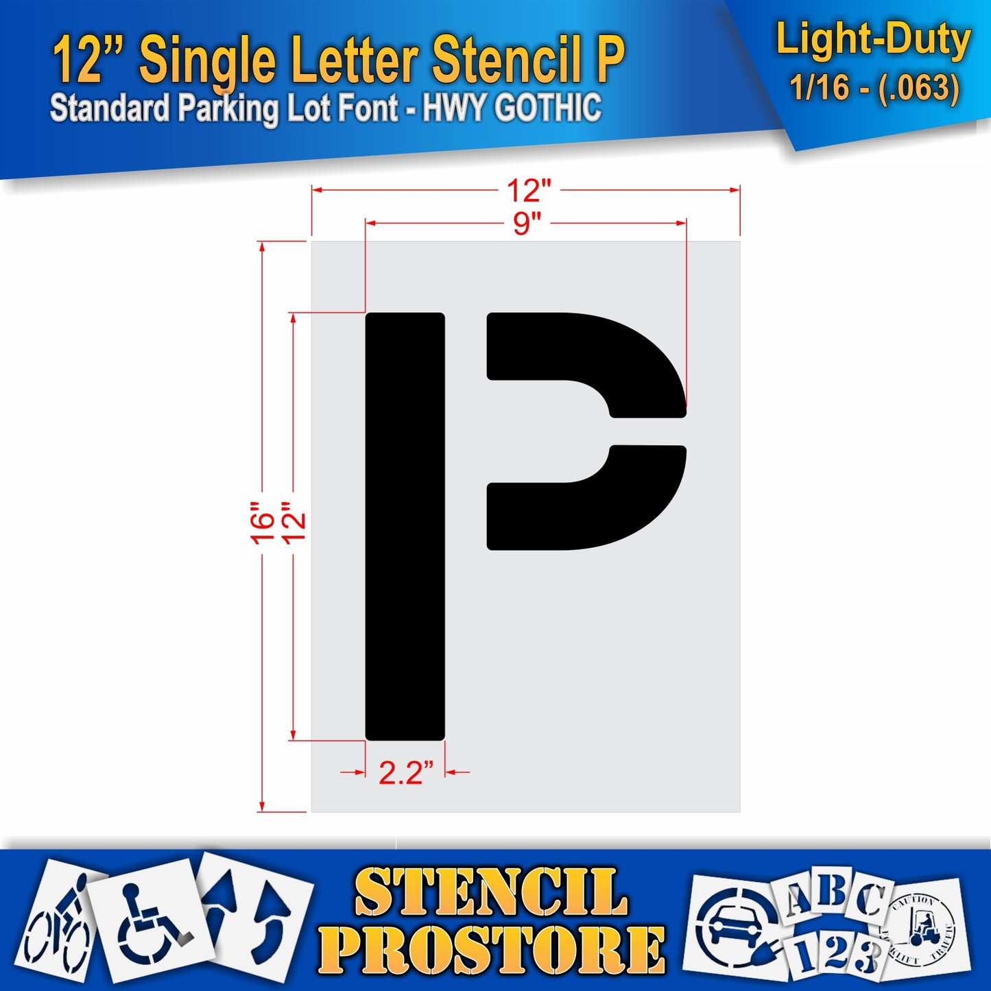 12" Alphabet Kit Stencil