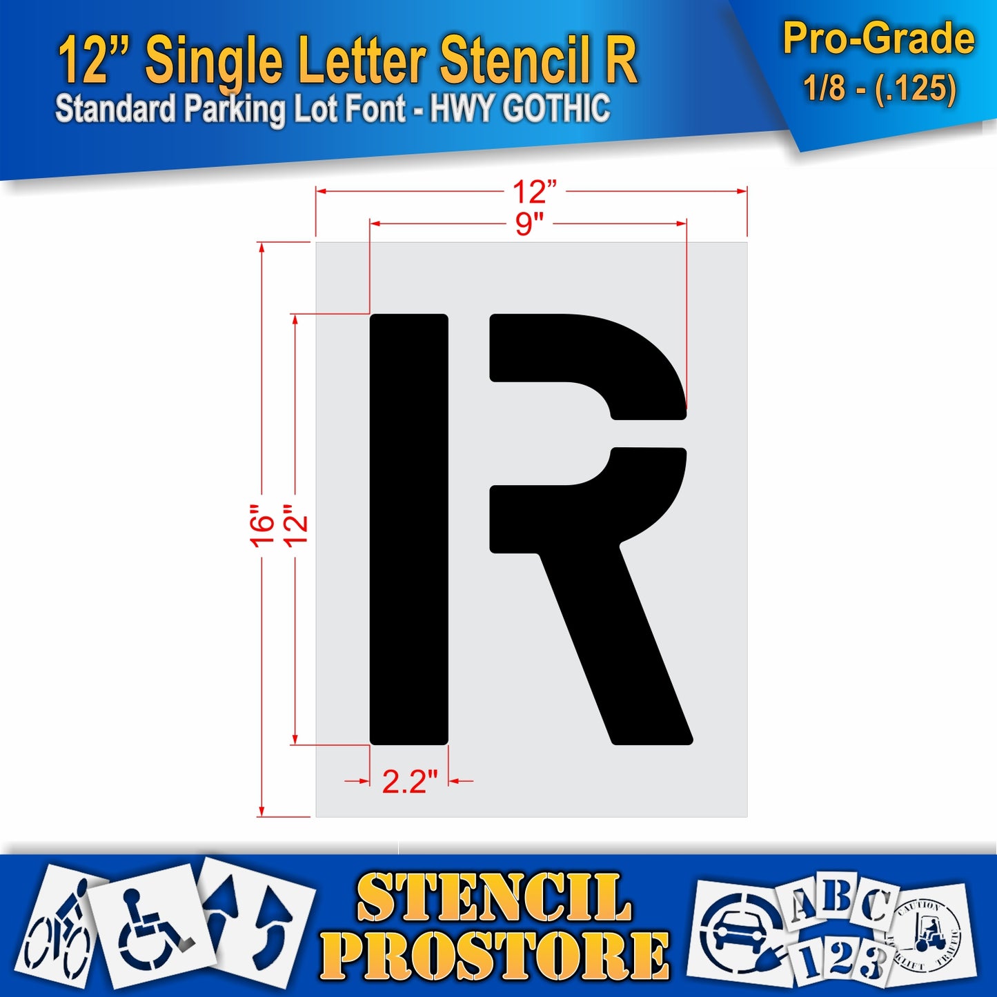 12" Alphabet Kit Stencil