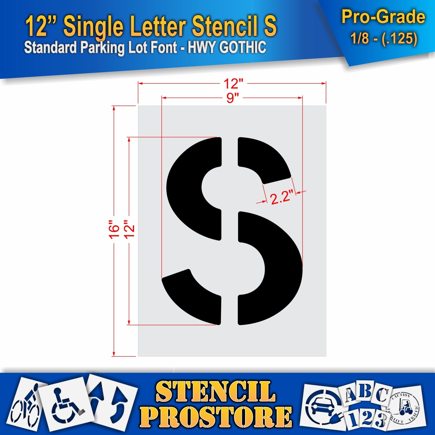 12" Alphabet Kit Stencil