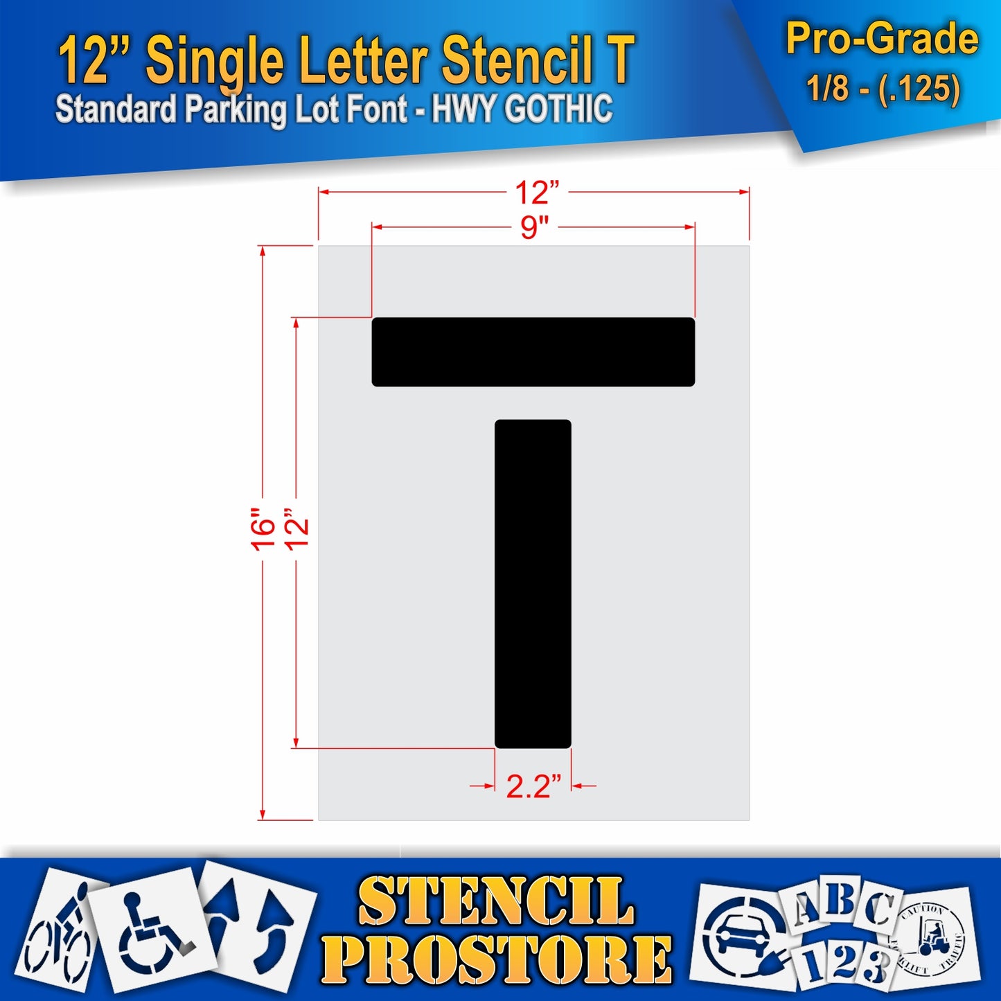 12" Alphabet Kit Stencil