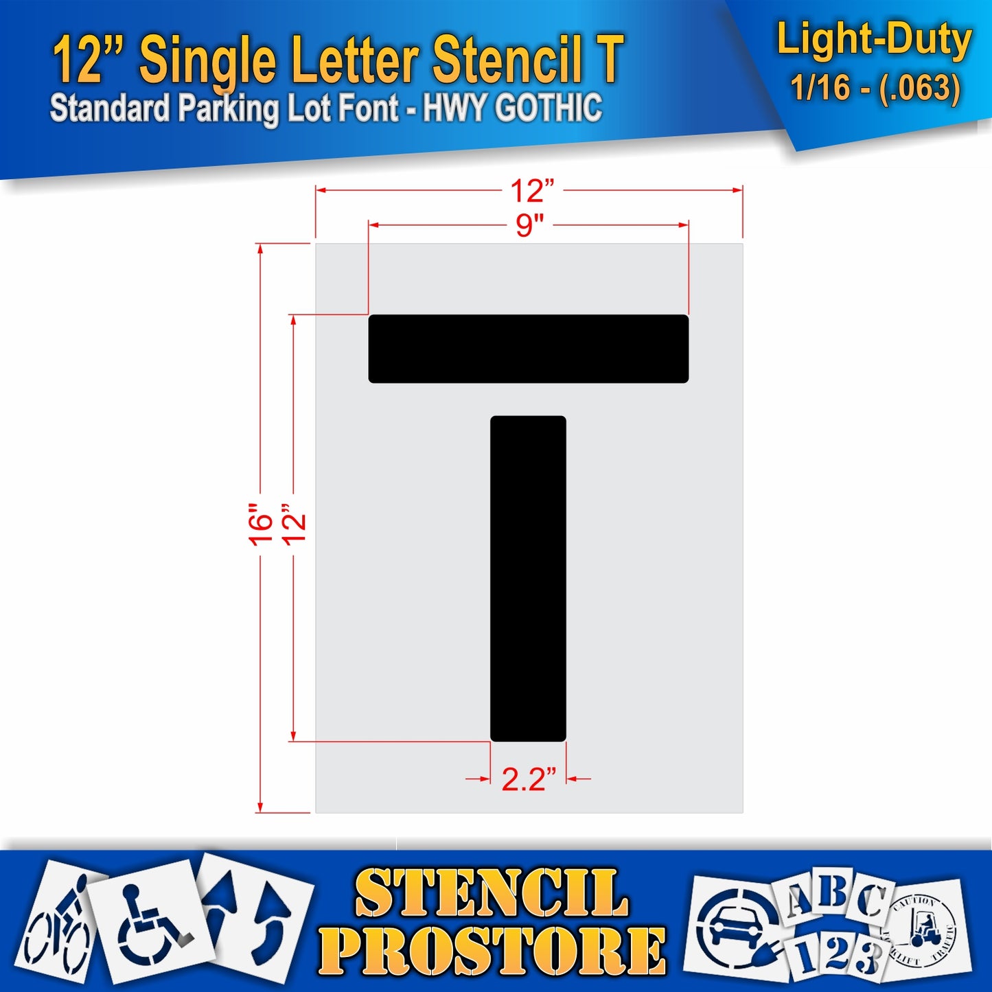 12" Alphabet Kit Stencil