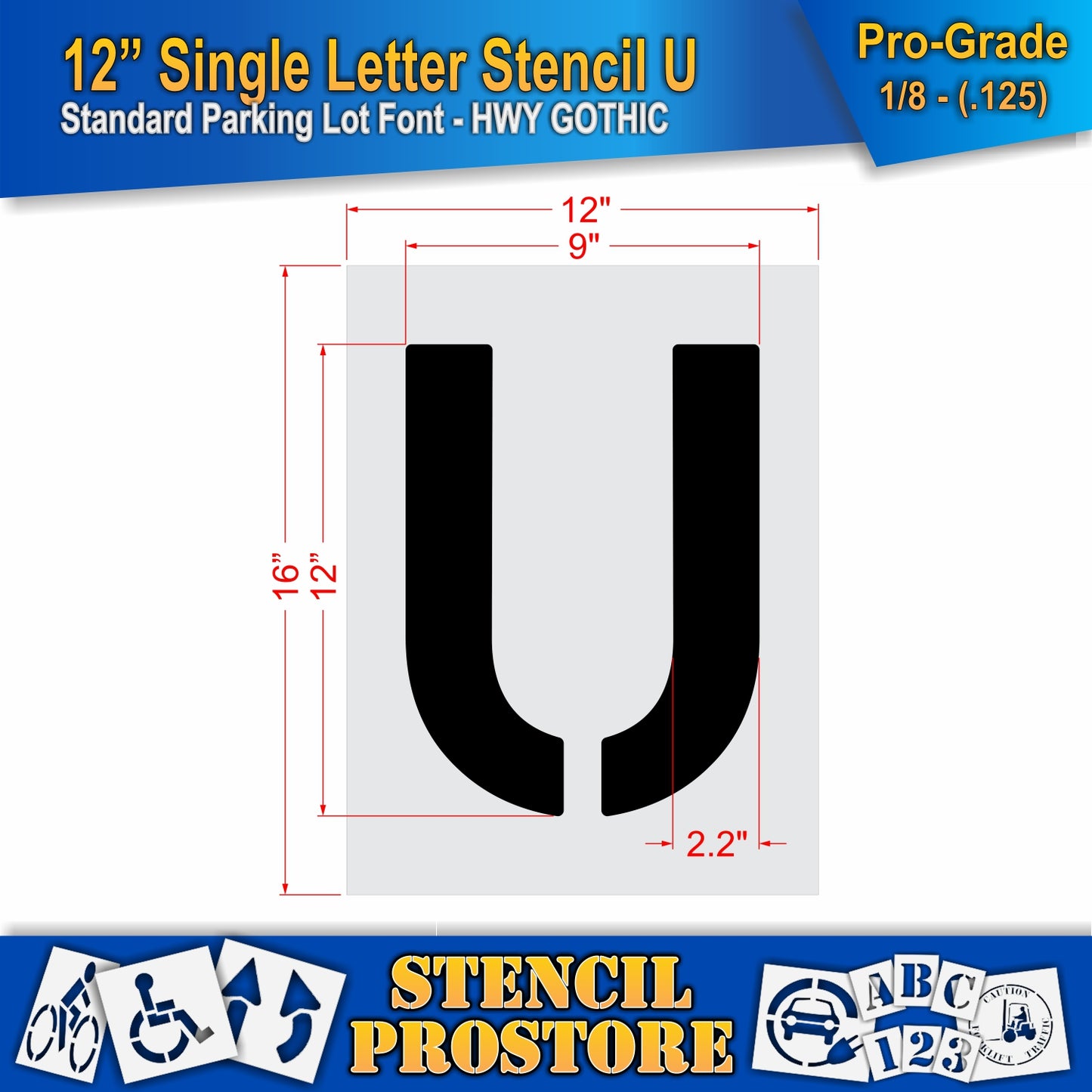 12" Alphabet Kit Stencil
