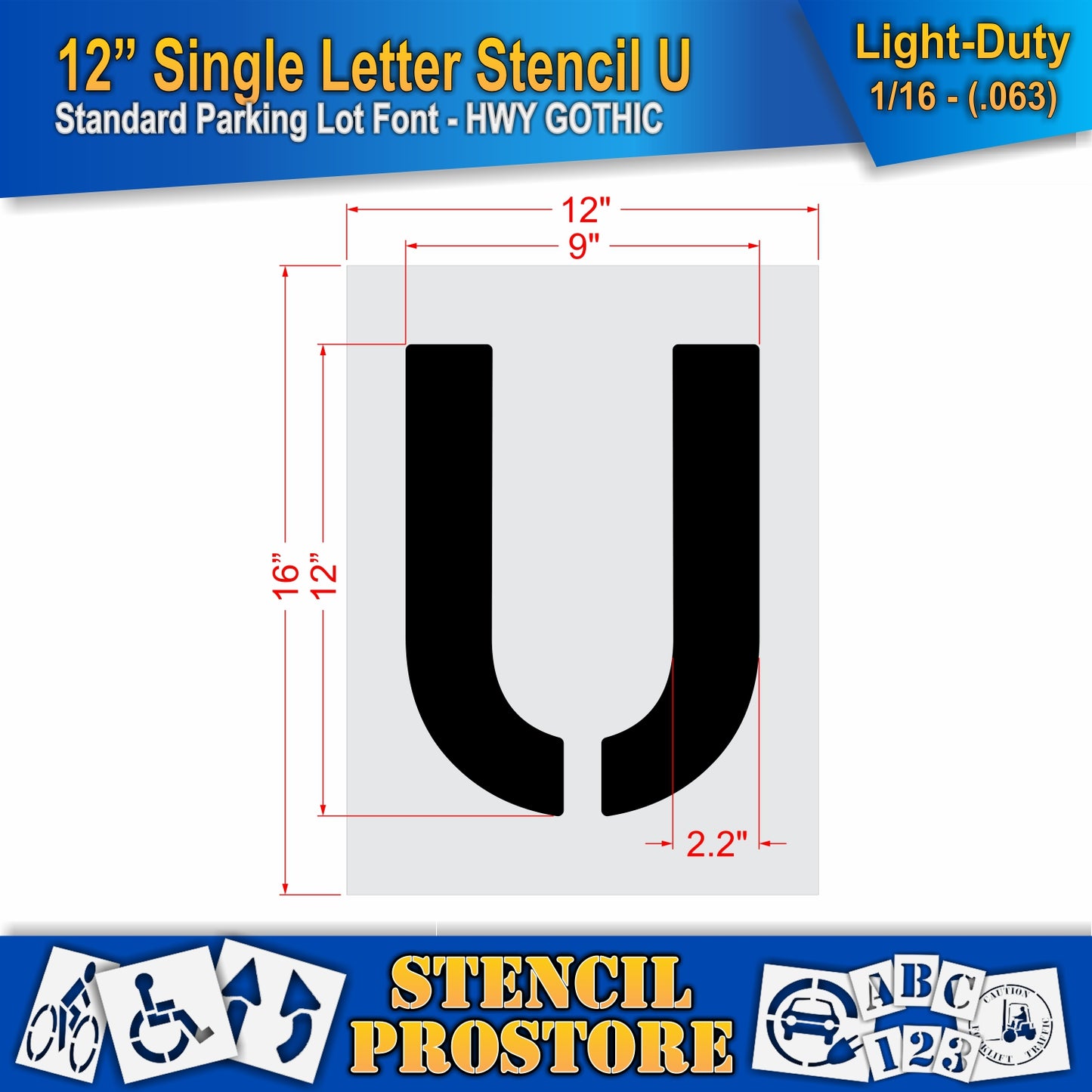 12" Alphabet Kit Stencil