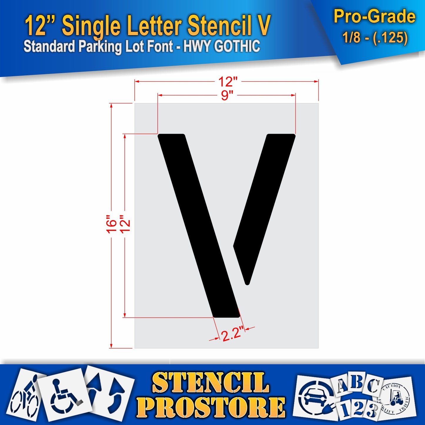 12" Alphabet Kit Stencil