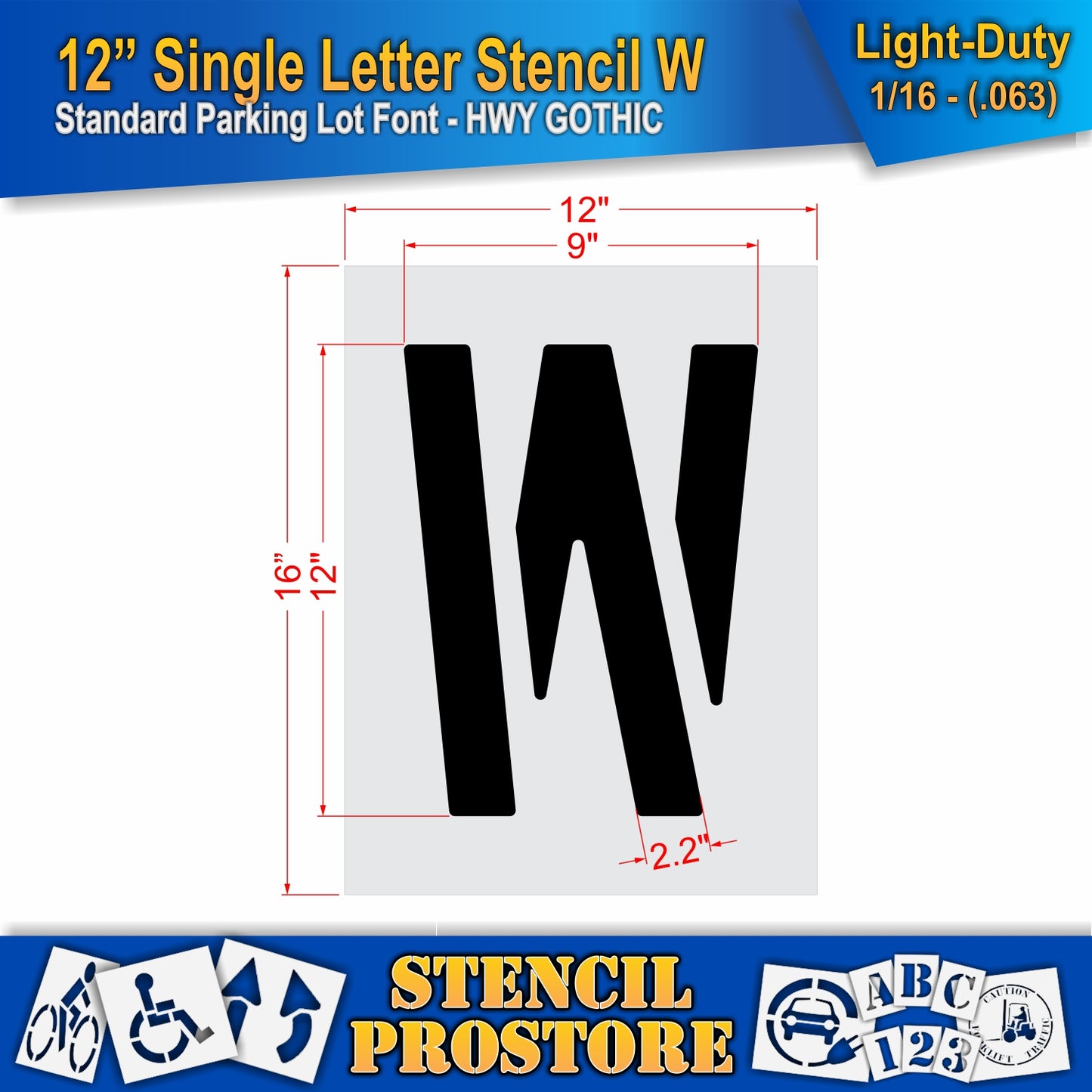 12" Alphabet Kit Stencil