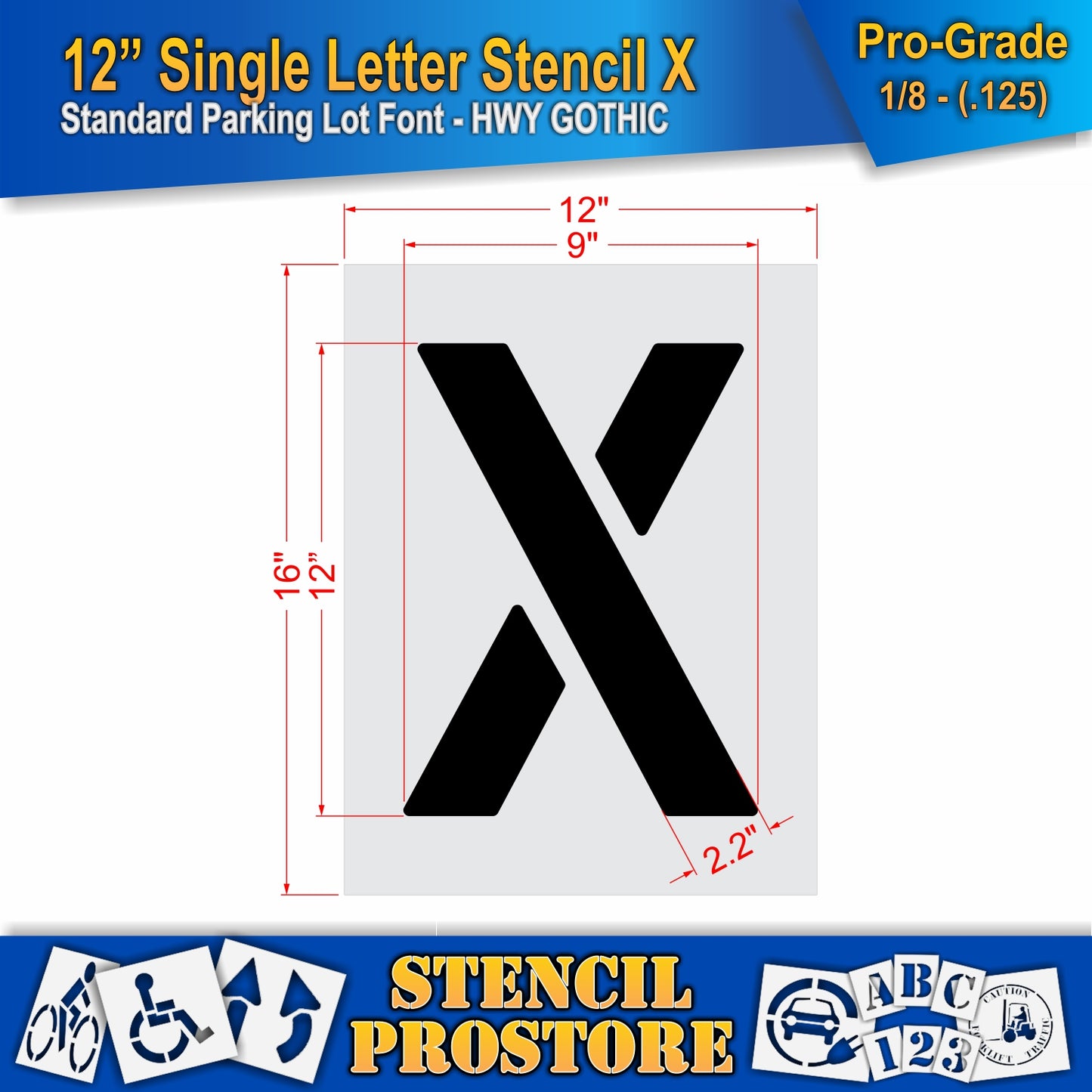12" Alphabet Kit Stencil