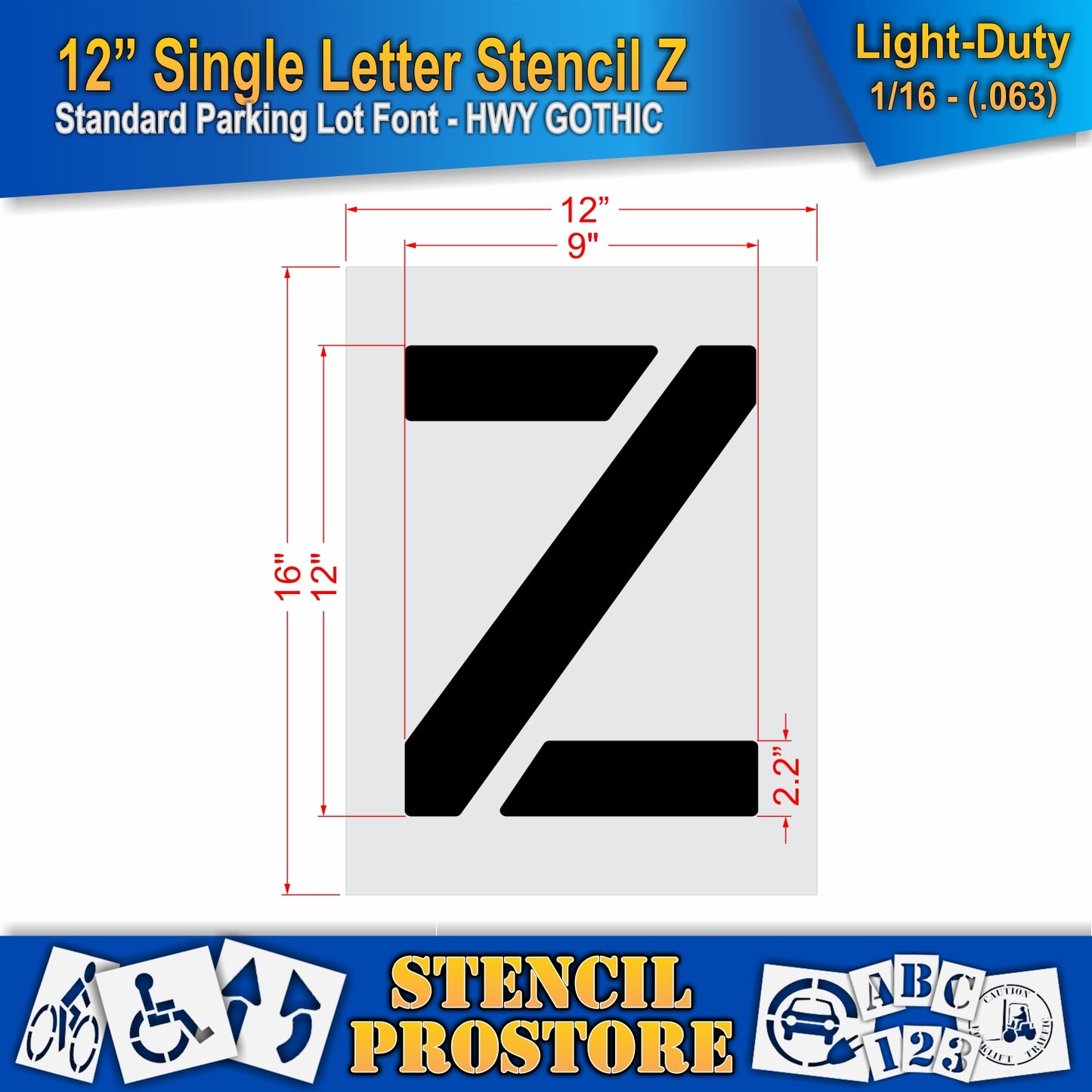 12" Alphabet Kit Stencil