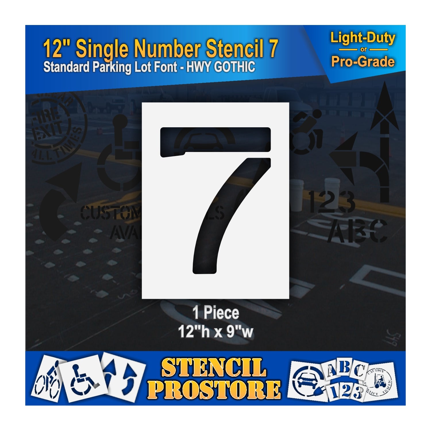 12" number 7