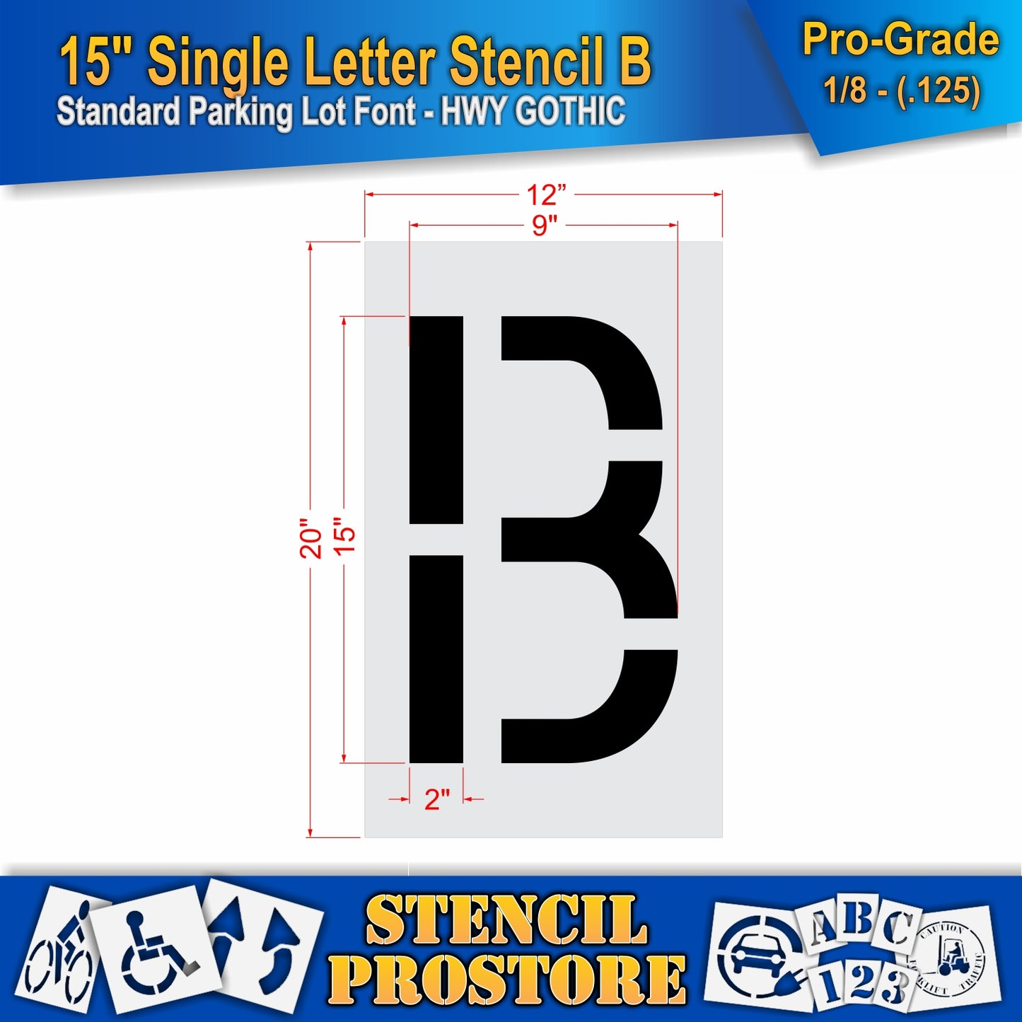 15" Alphabet Kit Stencil