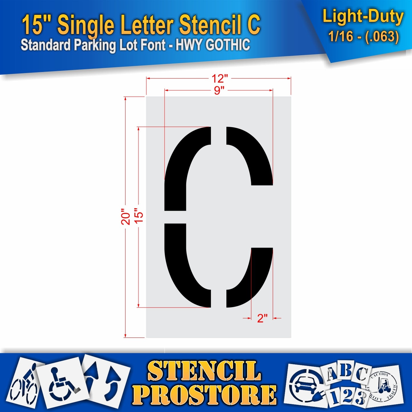 15" Alphabet Kit Stencil