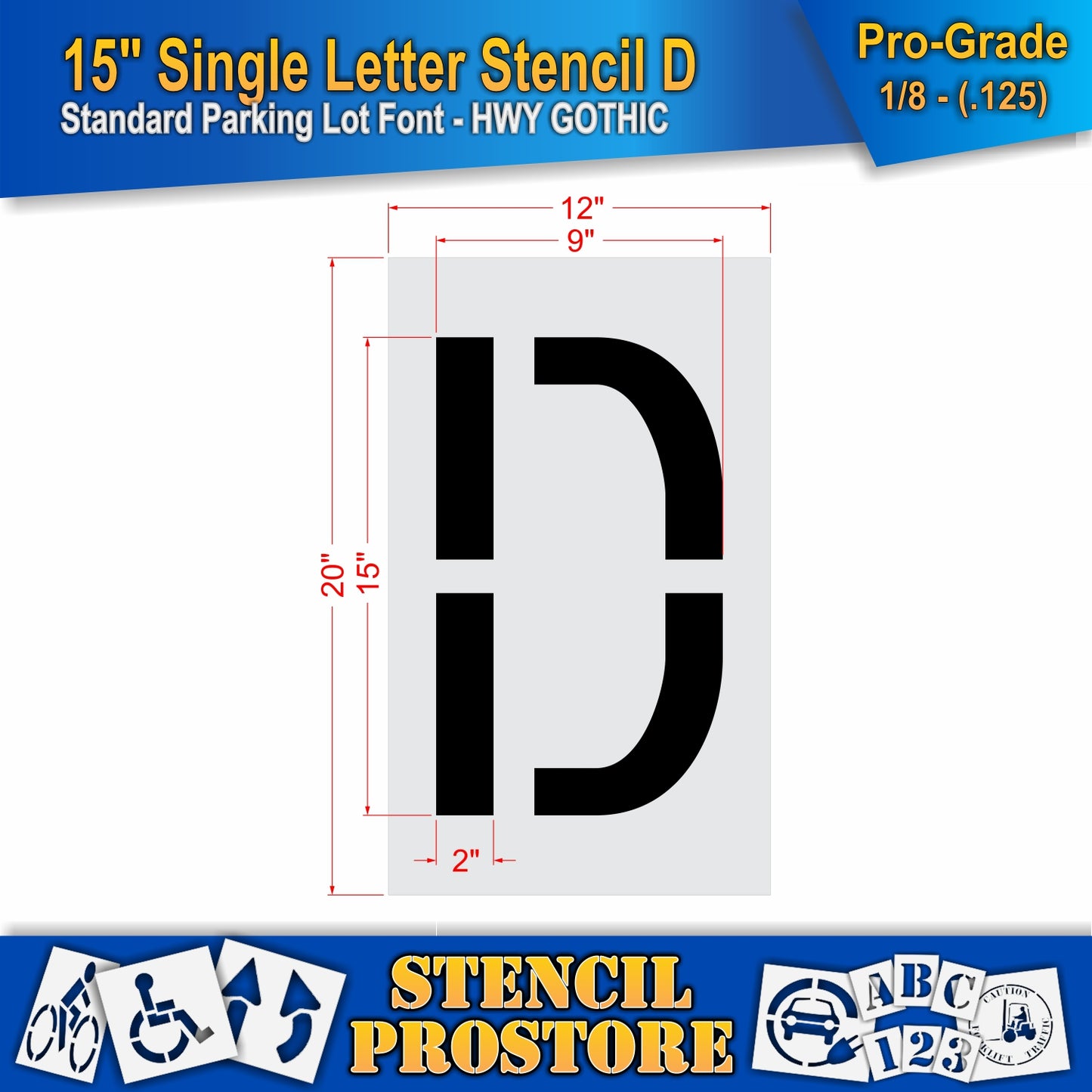 15" Alphabet Kit Stencil
