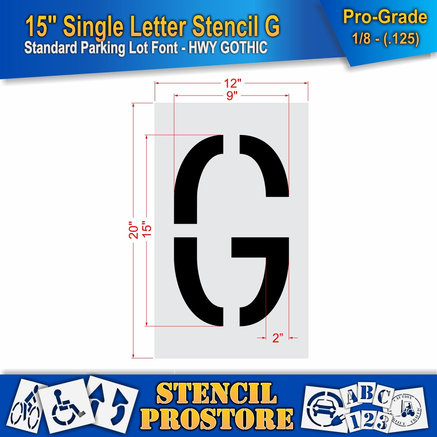 15" Alphabet Kit Stencil