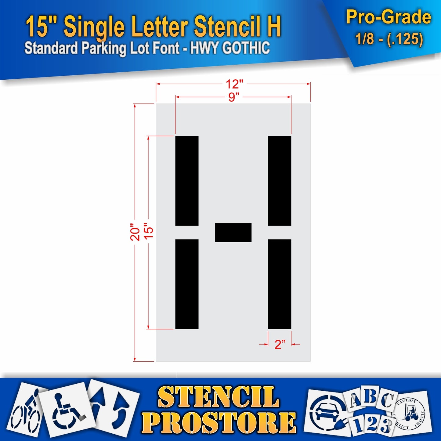15" Alphabet Kit Stencil
