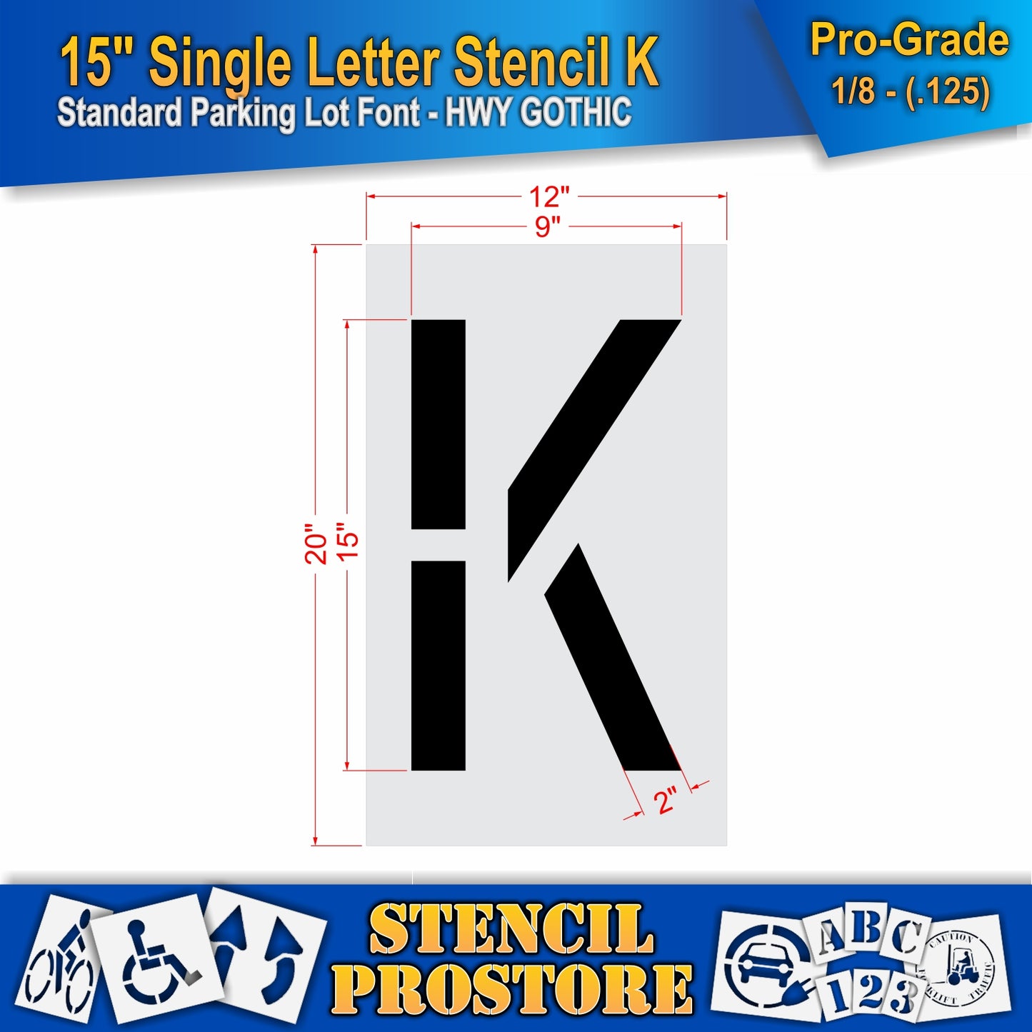15" Alphabet Kit Stencil
