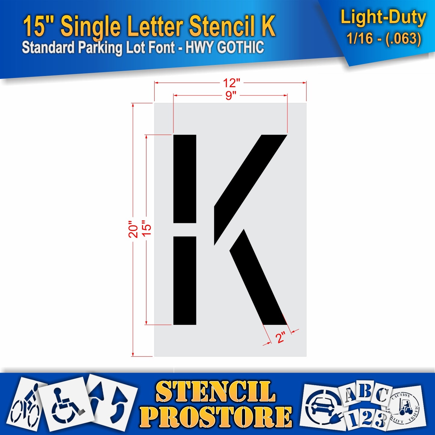 15" Alphabet Kit Stencil