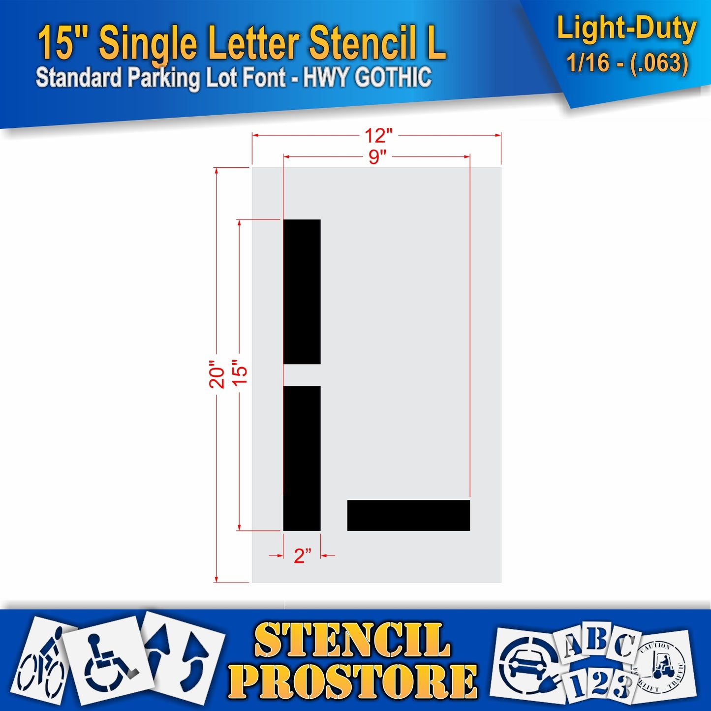 15" Alphabet Kit Stencil