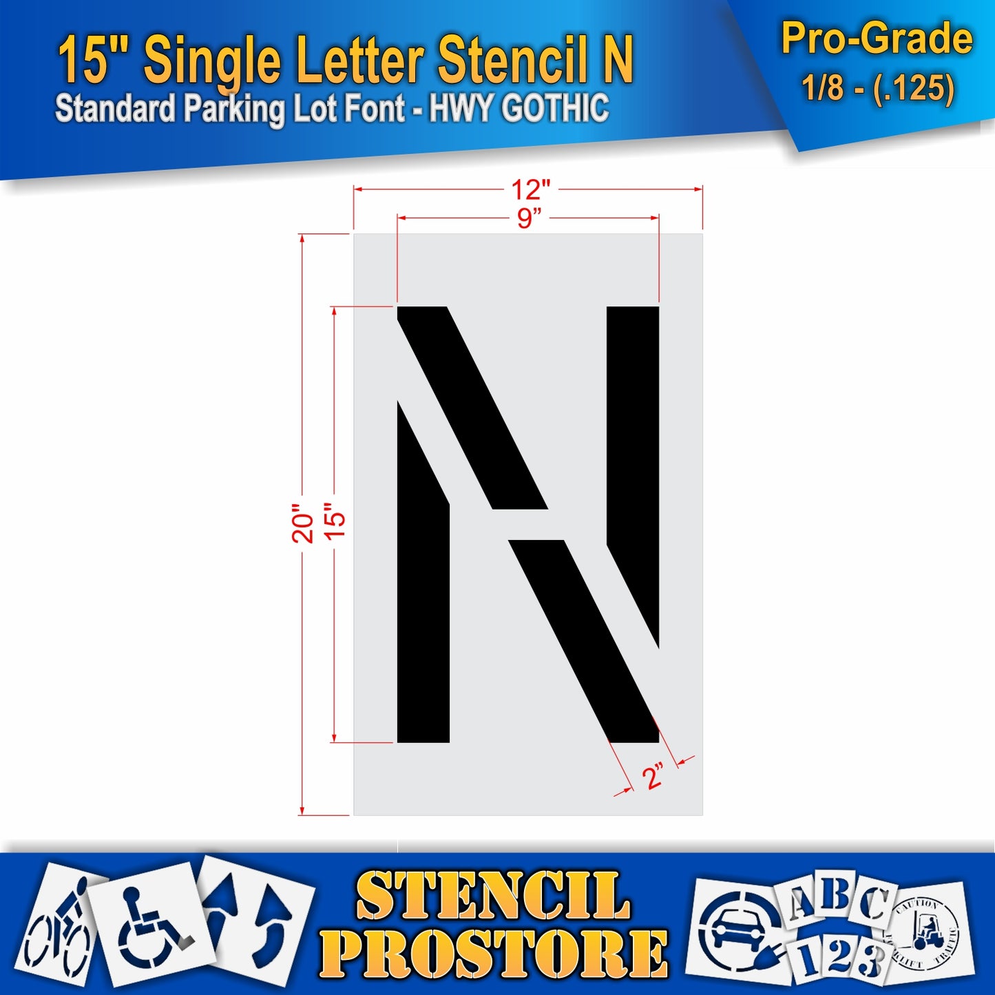 15" Alphabet Kit Stencil