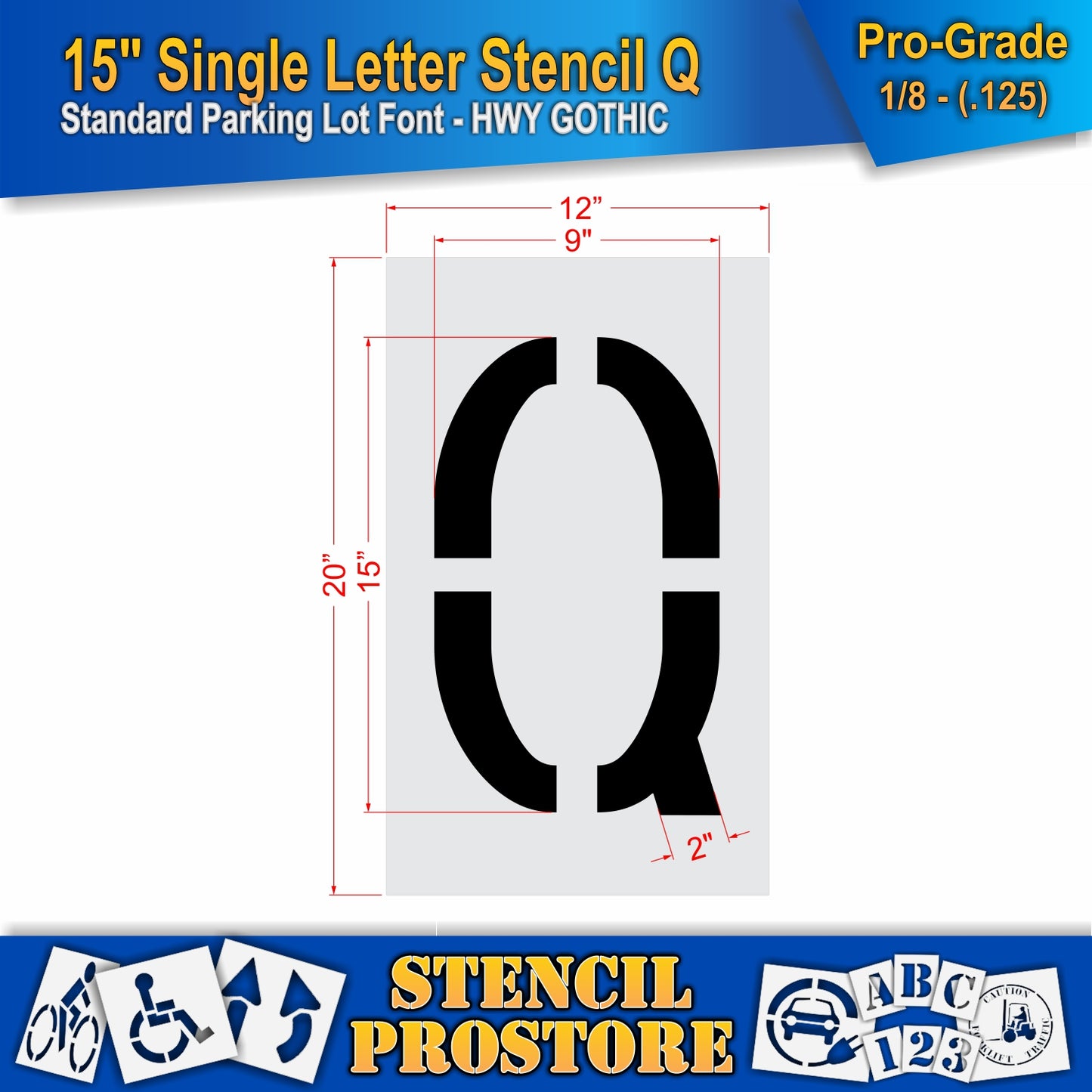 15" Alphabet Kit Stencil