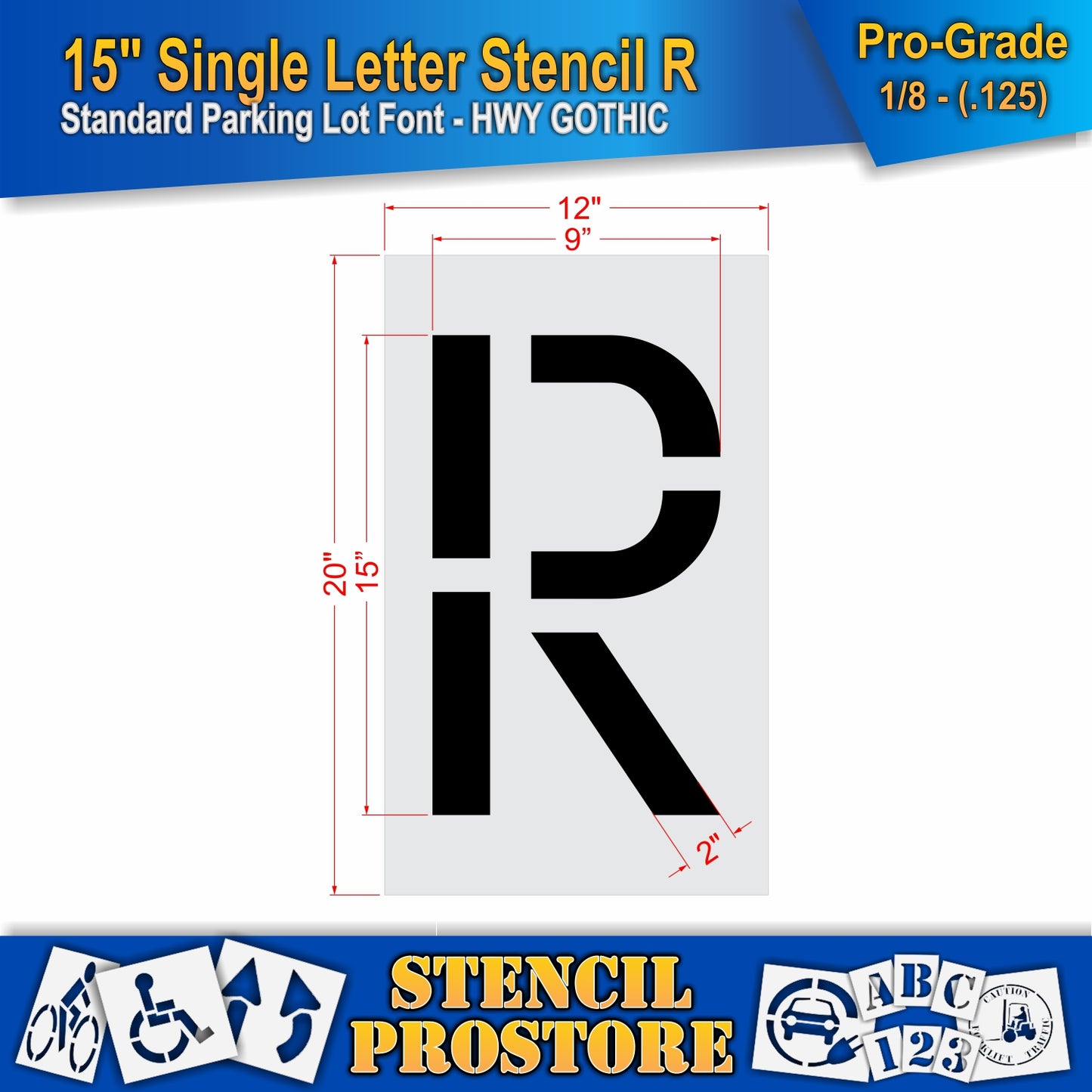 15" Alphabet Kit Stencil