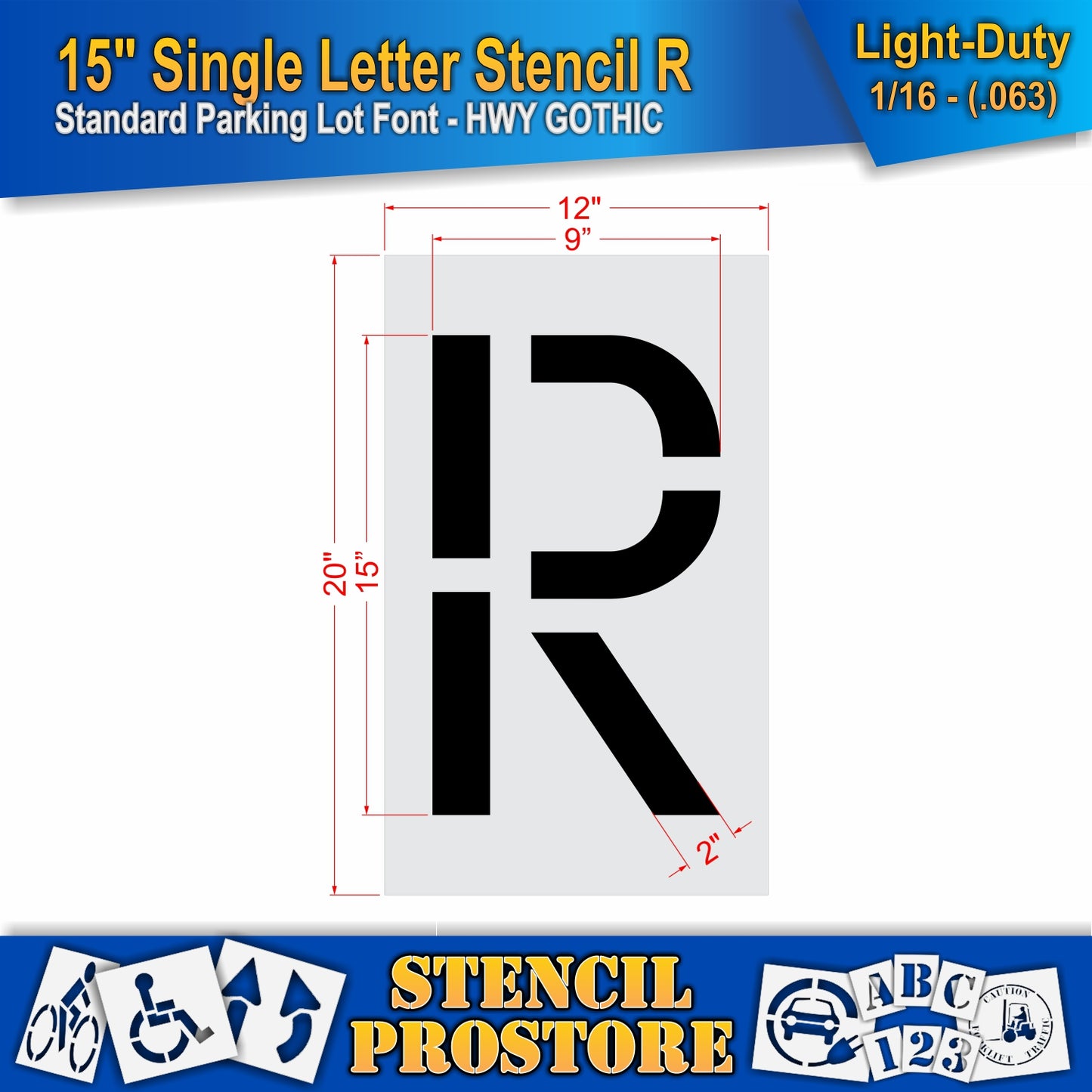 15" Alphabet Kit Stencil