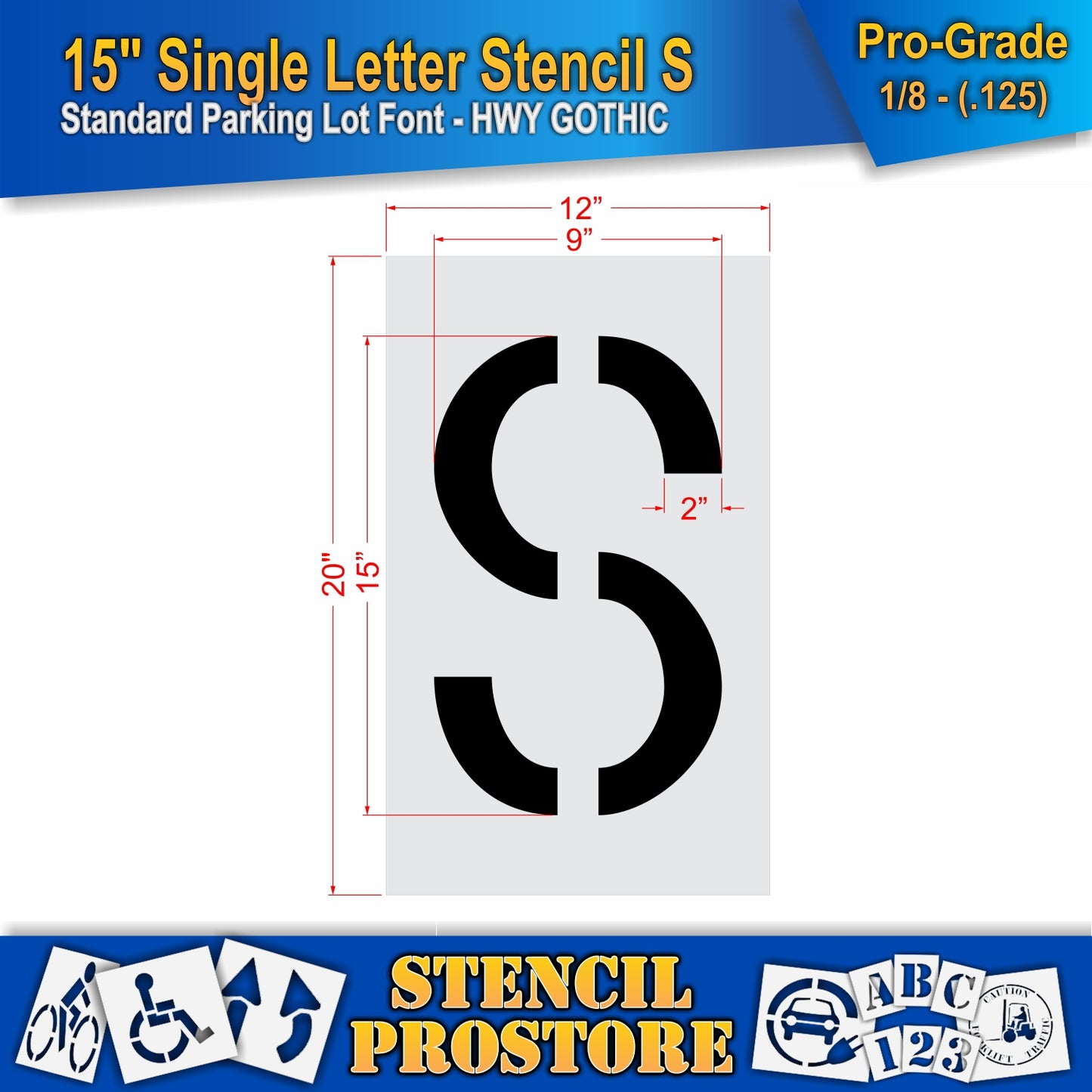 15" Alphabet Kit Stencil