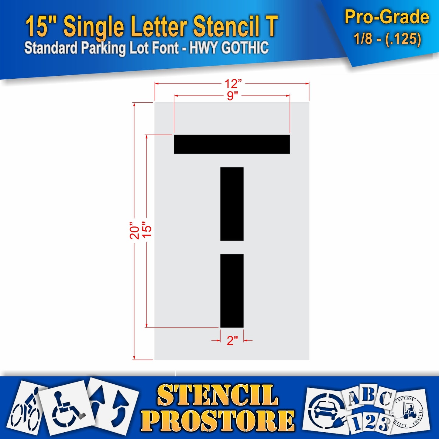 15" Alphabet Kit Stencil