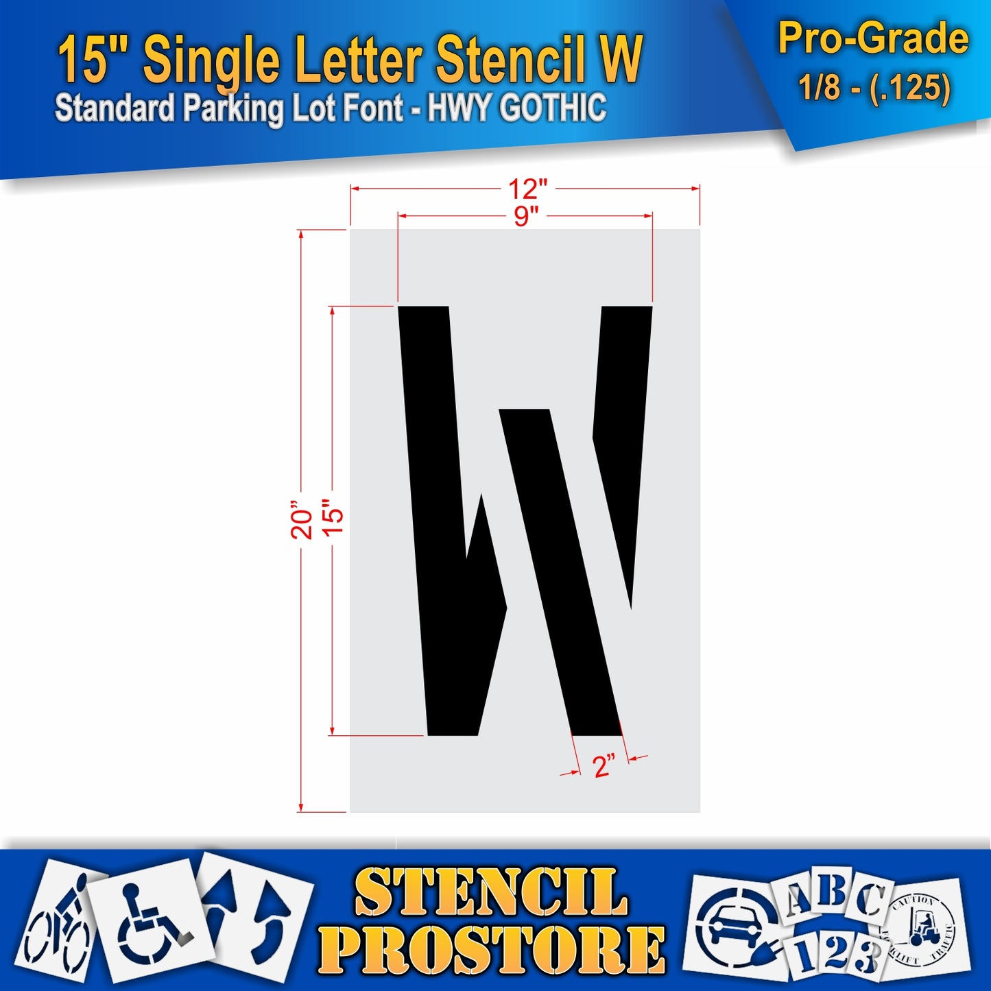 15" Alphabet Kit Stencil