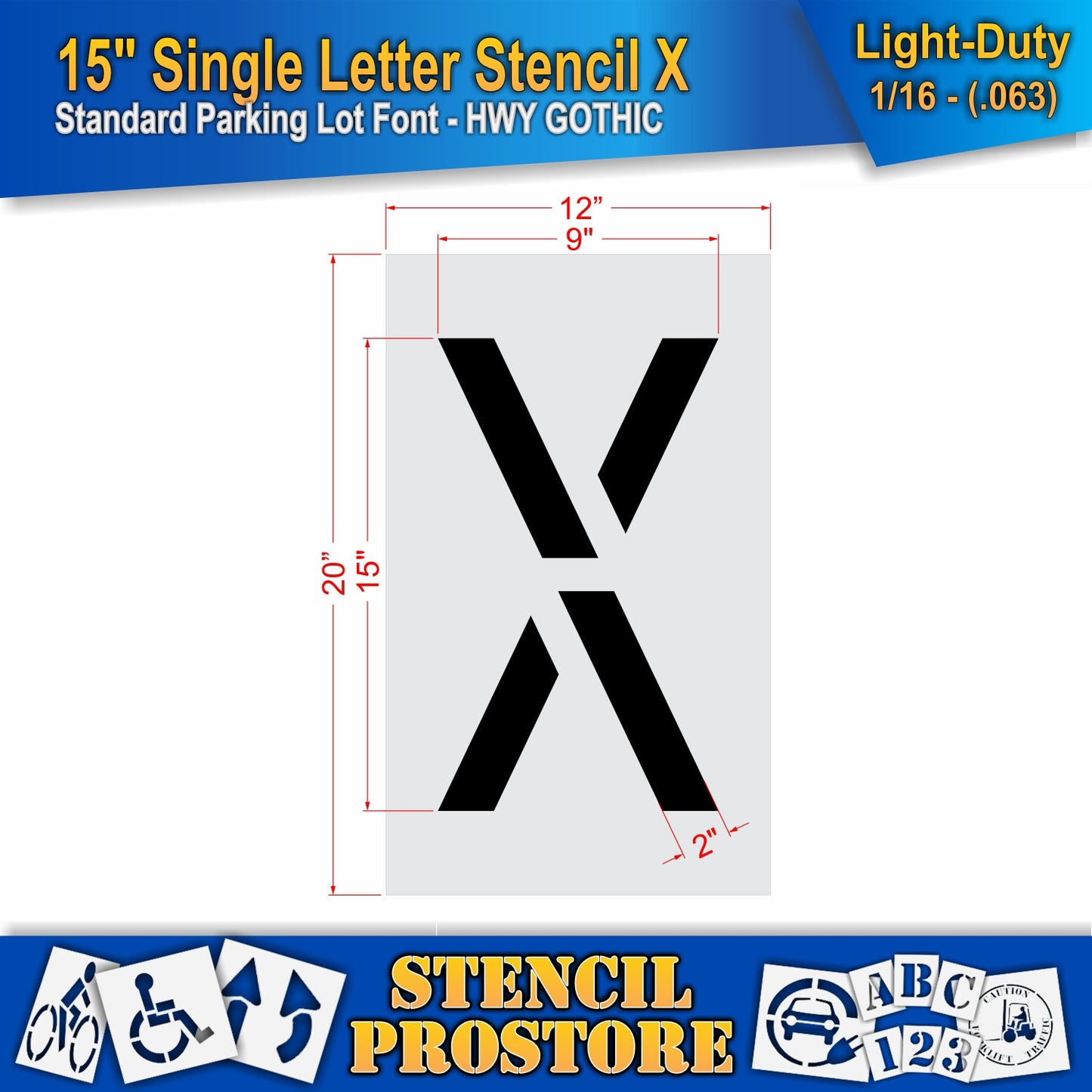 15" Alphabet Kit Stencil
