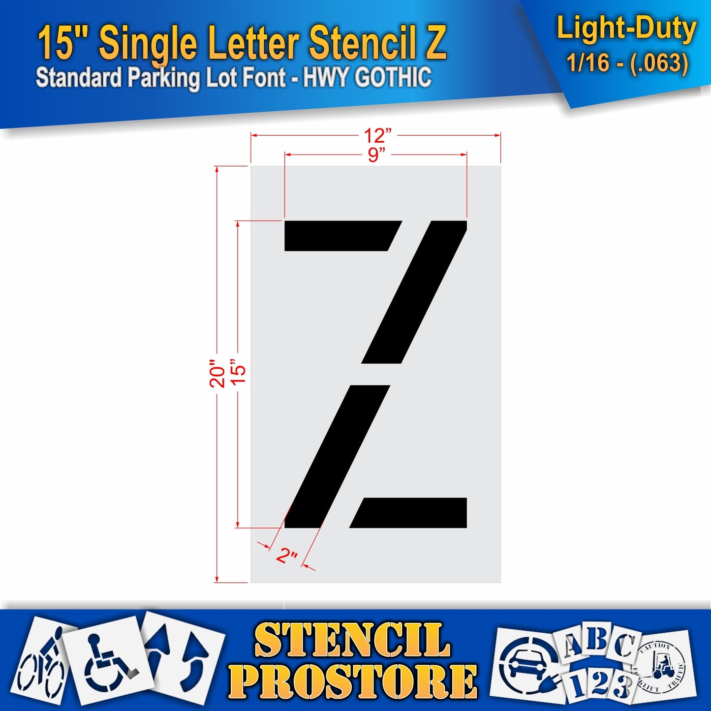 15" Alphabet Kit Stencil