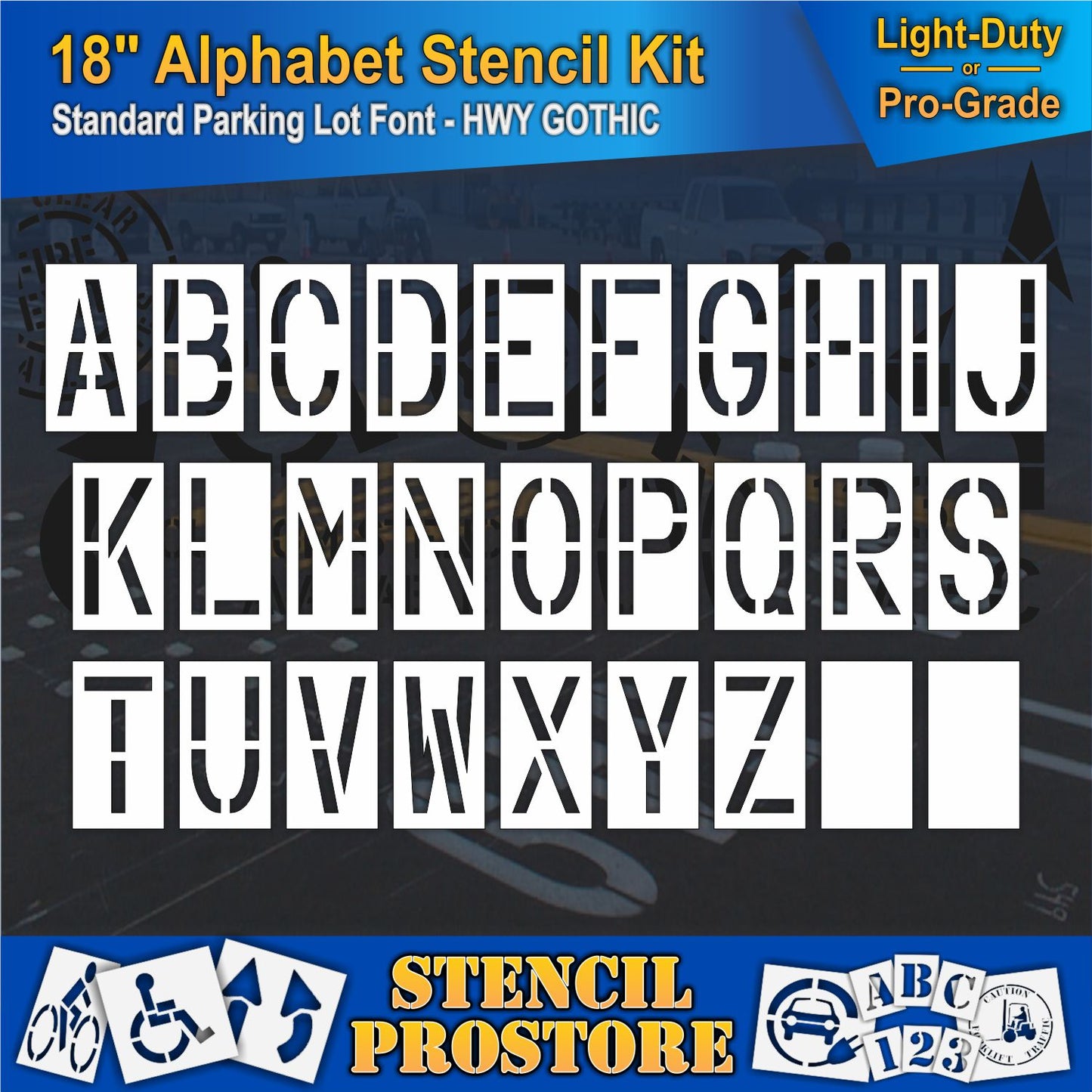 18" Alphabet Kit Stencil