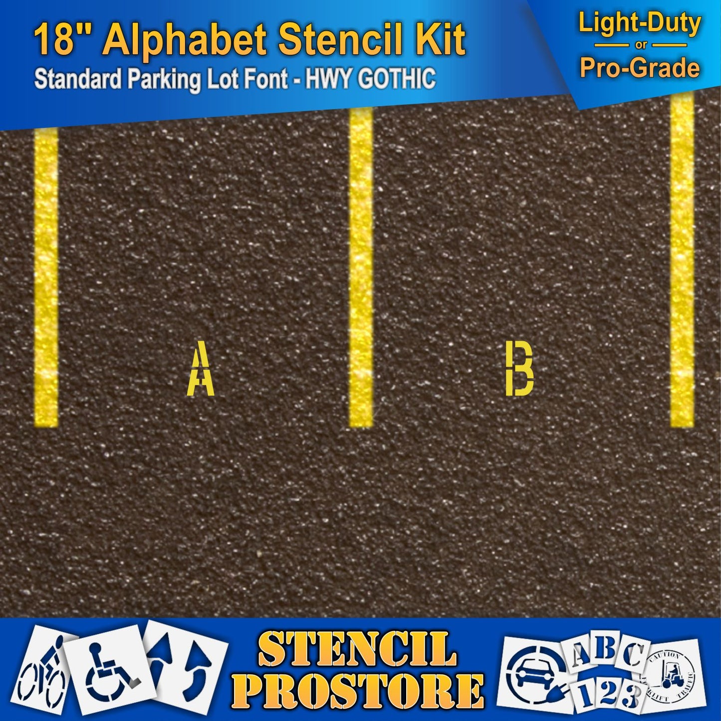 18" Alphabet Kit Stencil