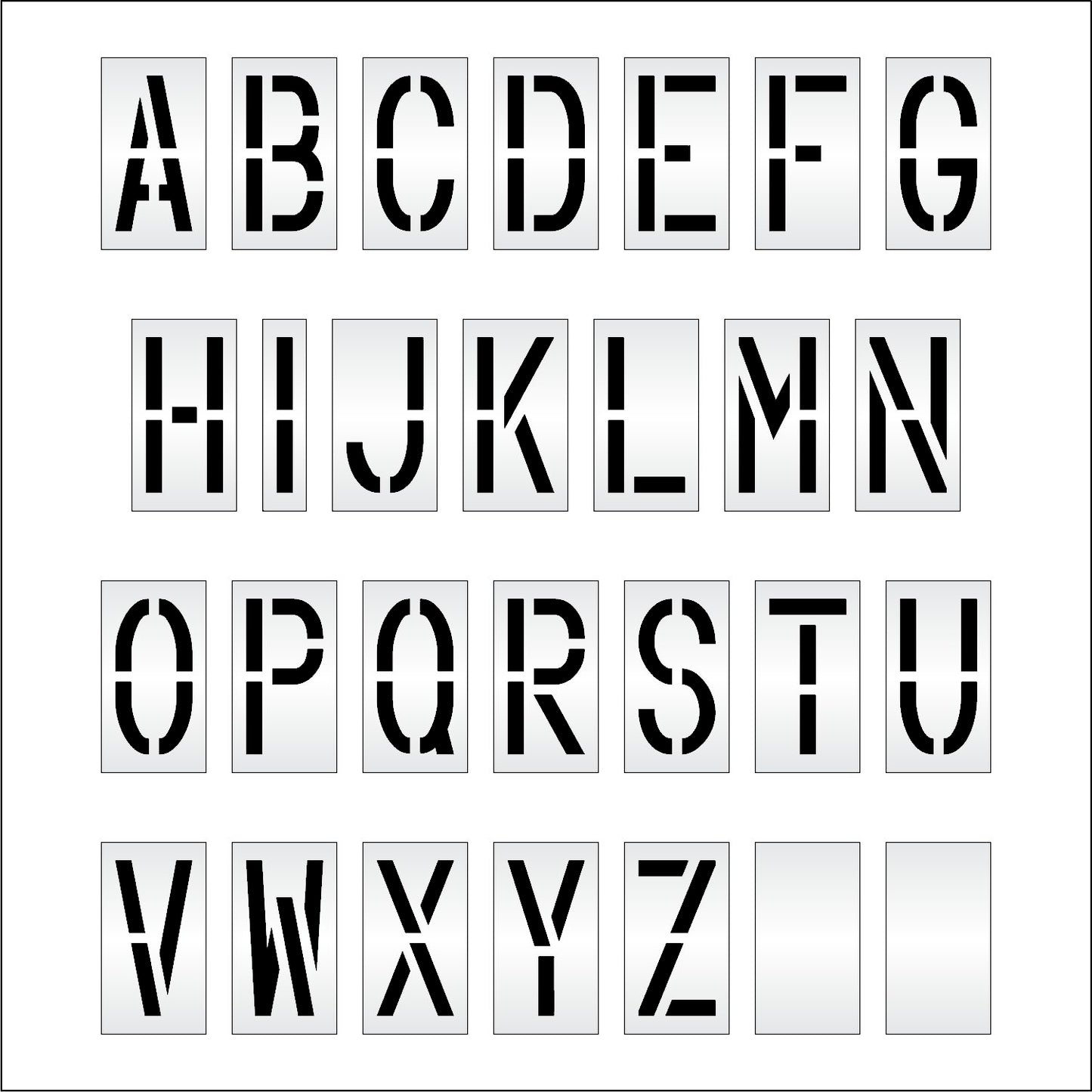 18" Alphabet Kit Stencil