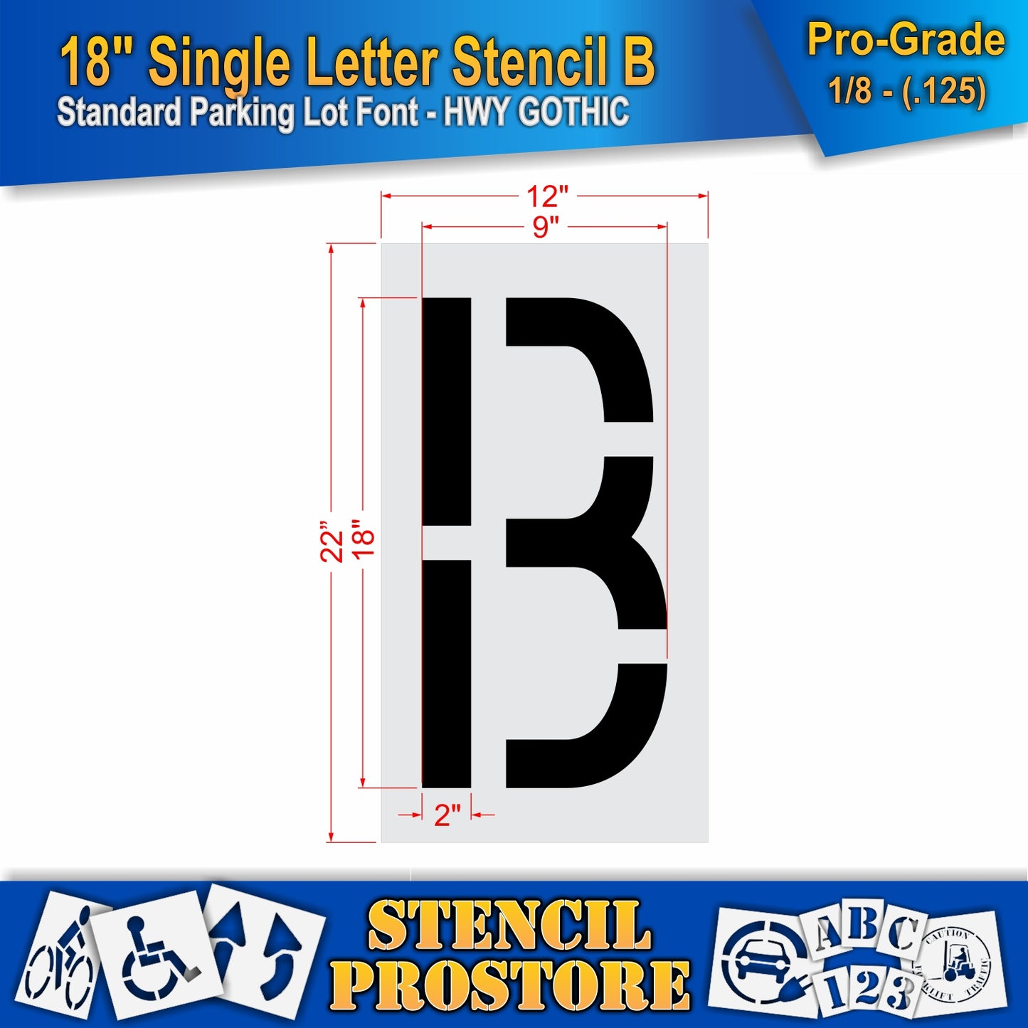 18" Alphabet Kit Stencil
