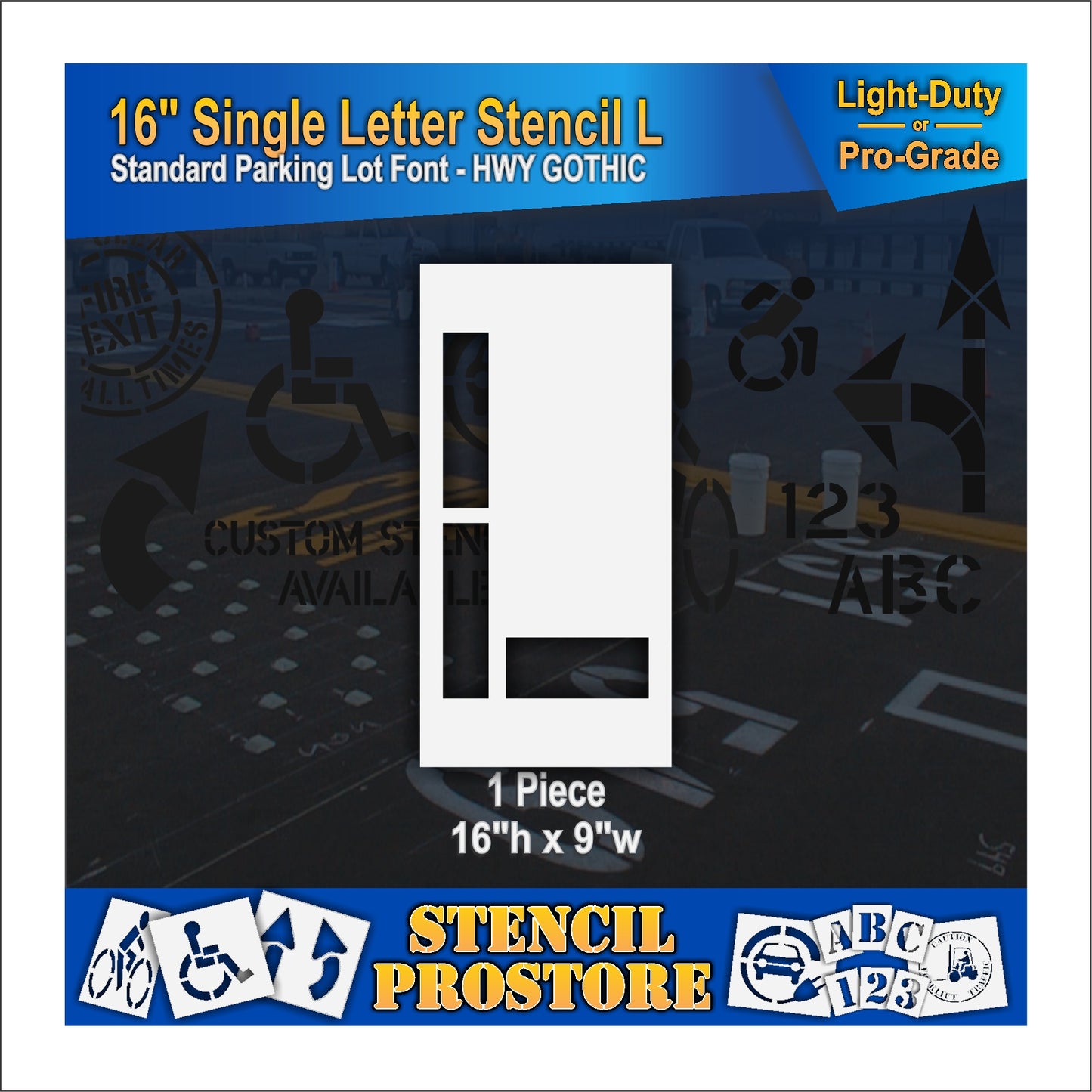 18" Alphabet Kit Stencil