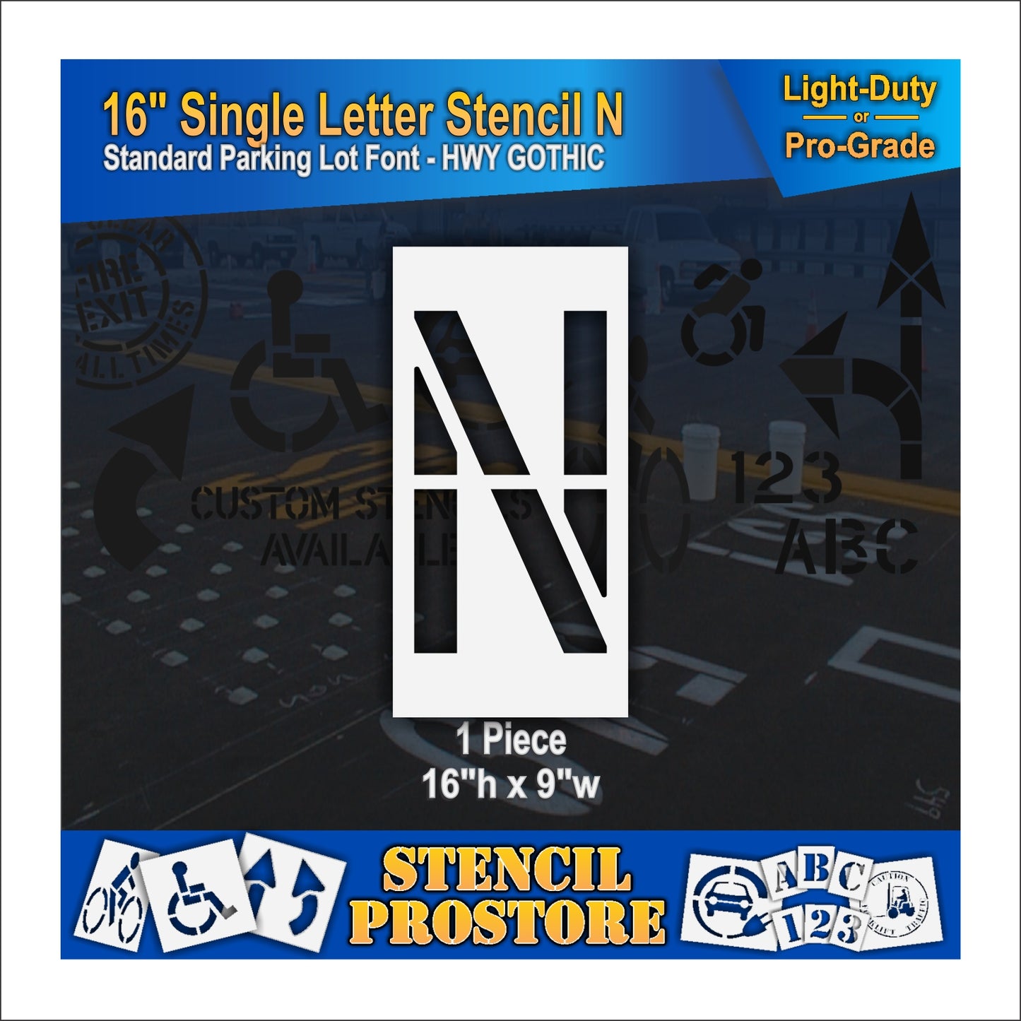 18" Alphabet Kit Stencil