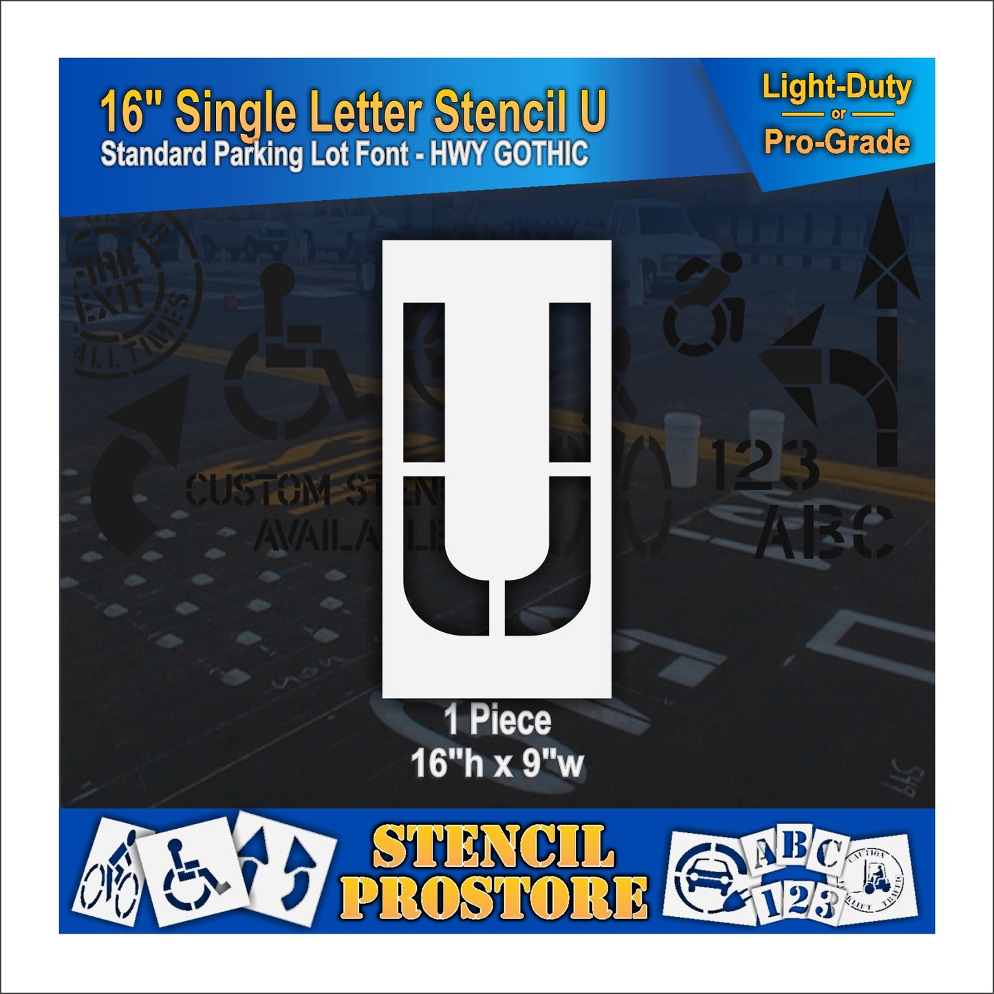 18" Alphabet Kit Stencil