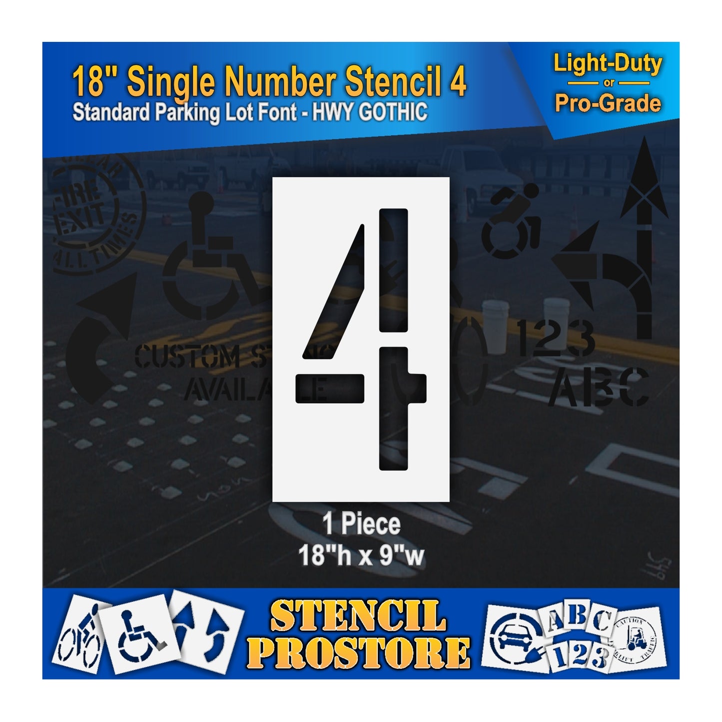 18" Number Kit Stencil