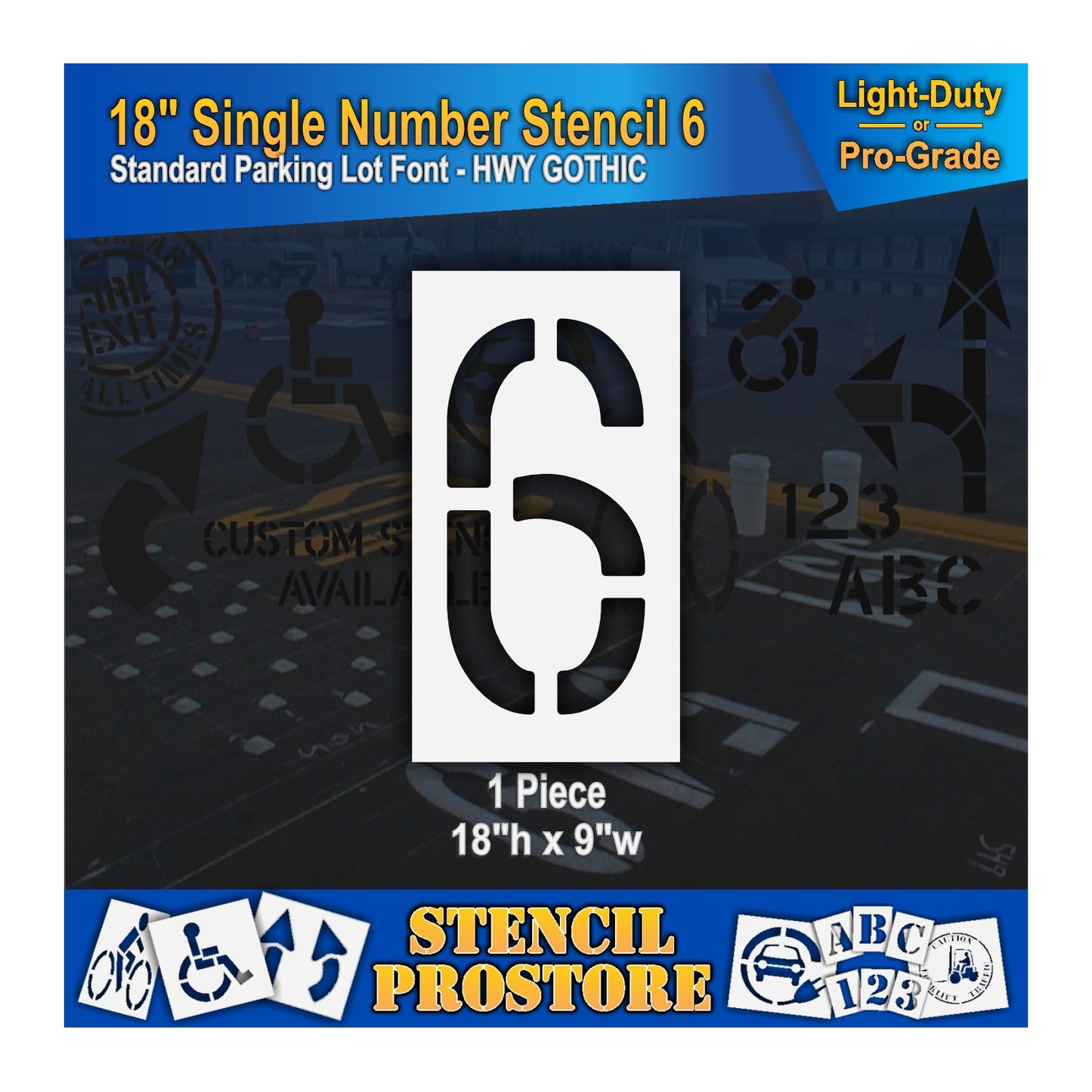 18" Number Kit Stencil