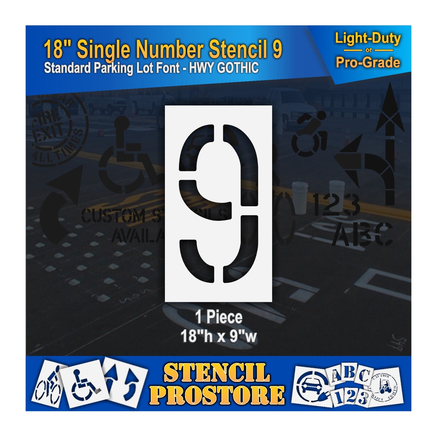 18" Number Kit Stencil
