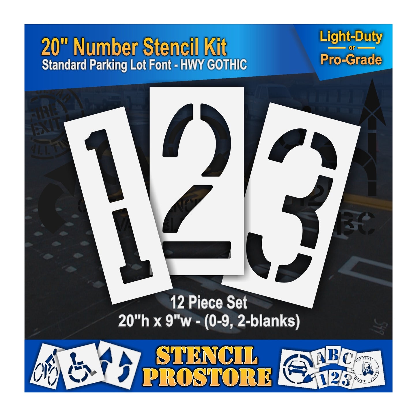 20" Number Kit Stencil