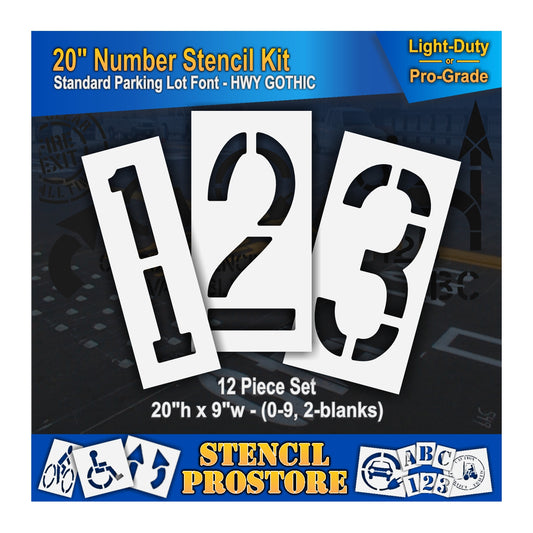 graphic image of number stencils 1, 2, and 3