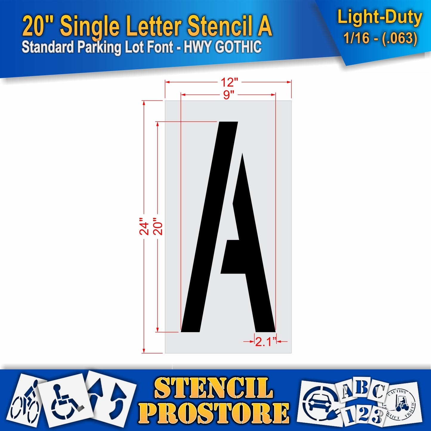 20" Alphabet Kit Stencil